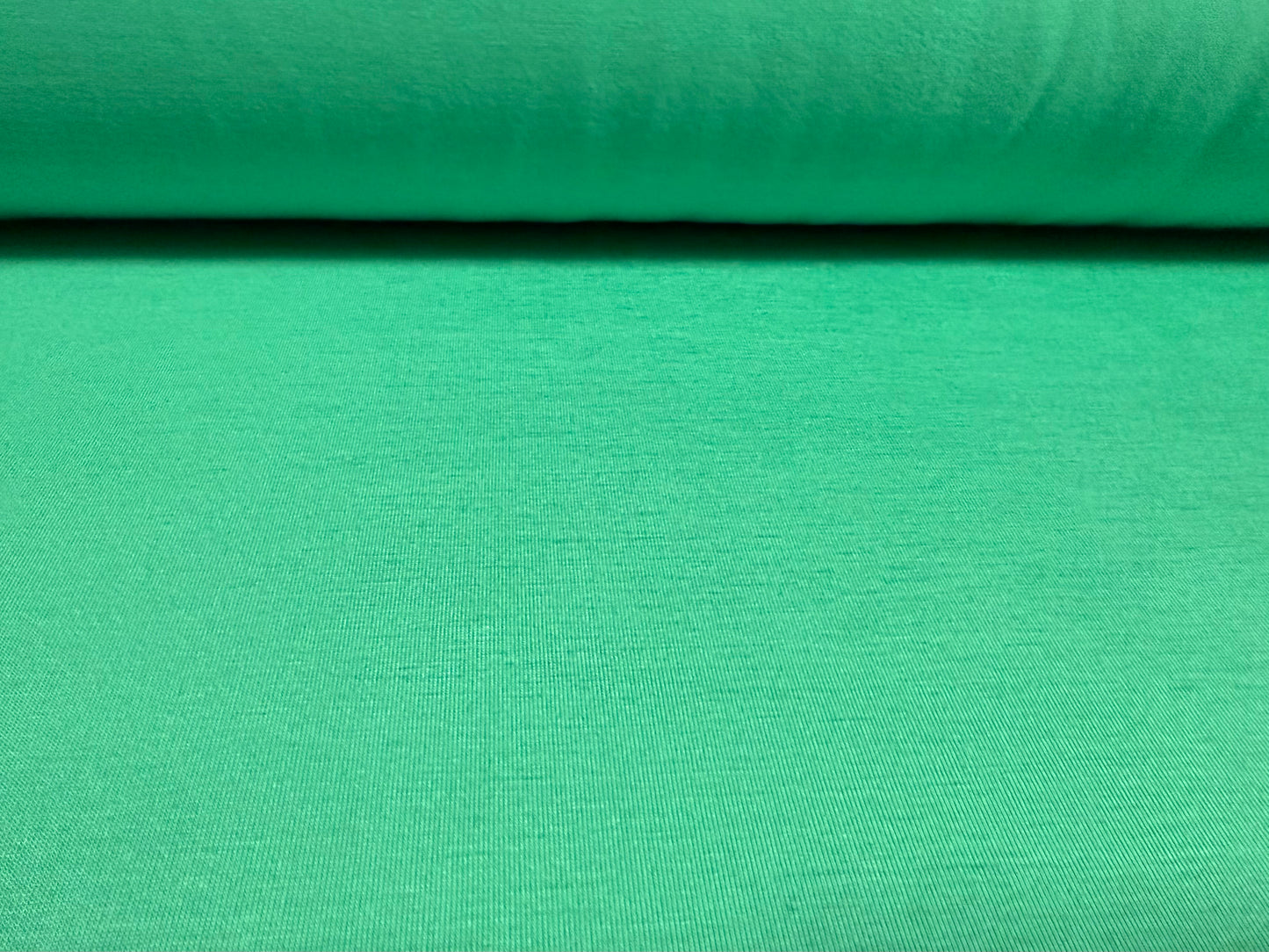 Viscose spandex stretch single jersey fabric, per metre - plain - sea green
