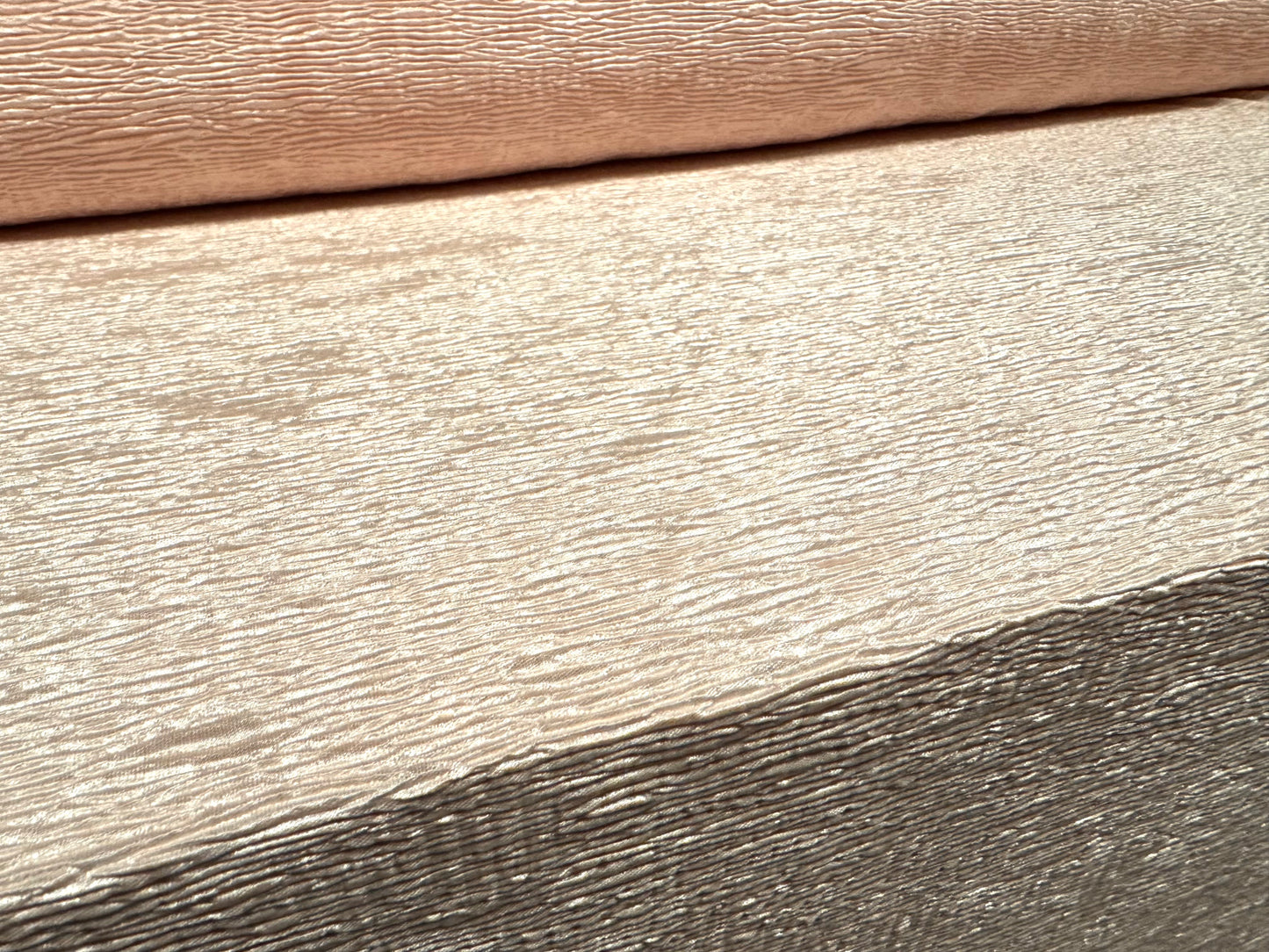 Bodre pleat stretch spandex jersey fabric, per metre - plain - Caucasian skin tone