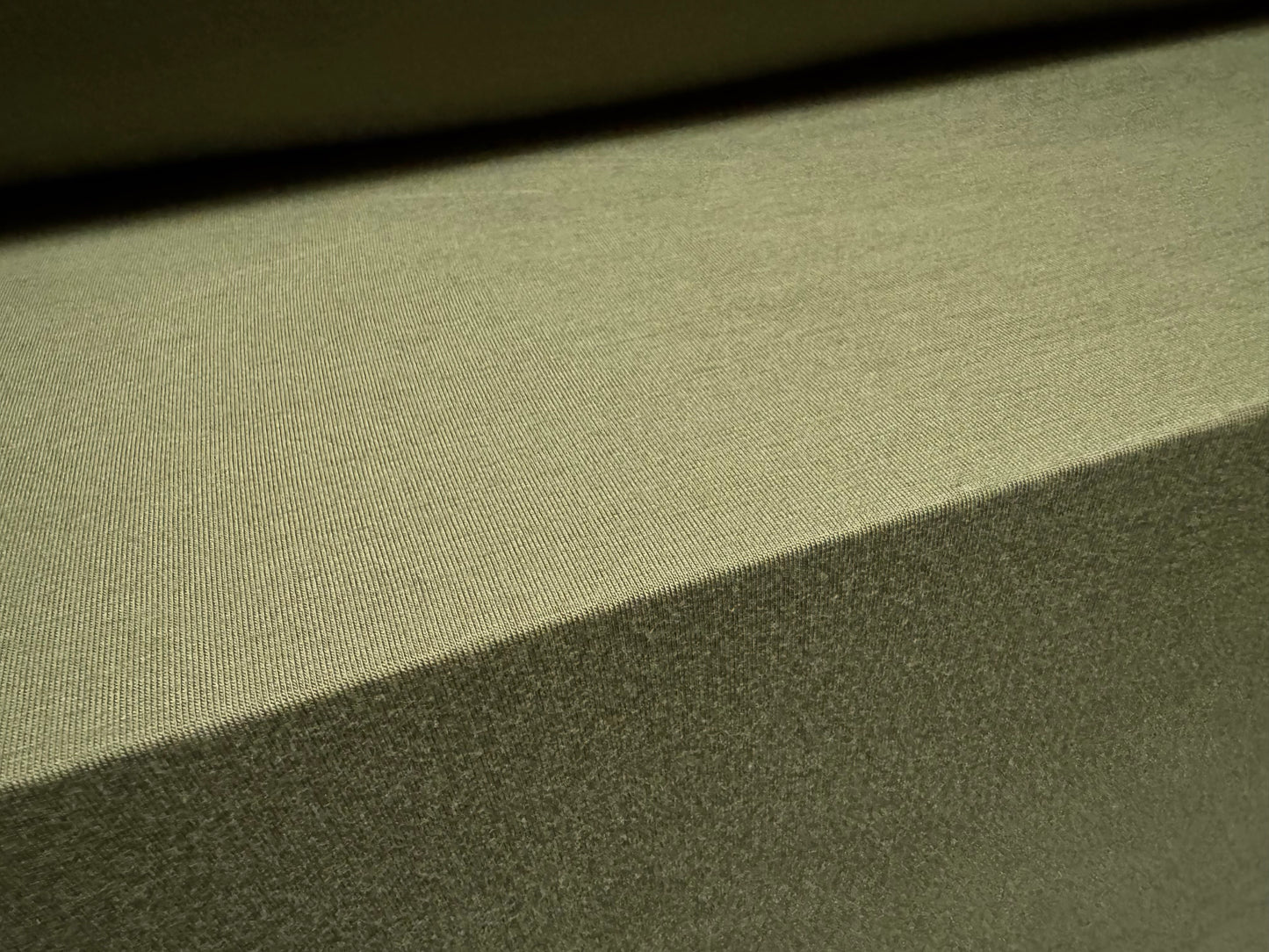 Viscose spandex stretch single jersey fabric, per metre - plain - khaki