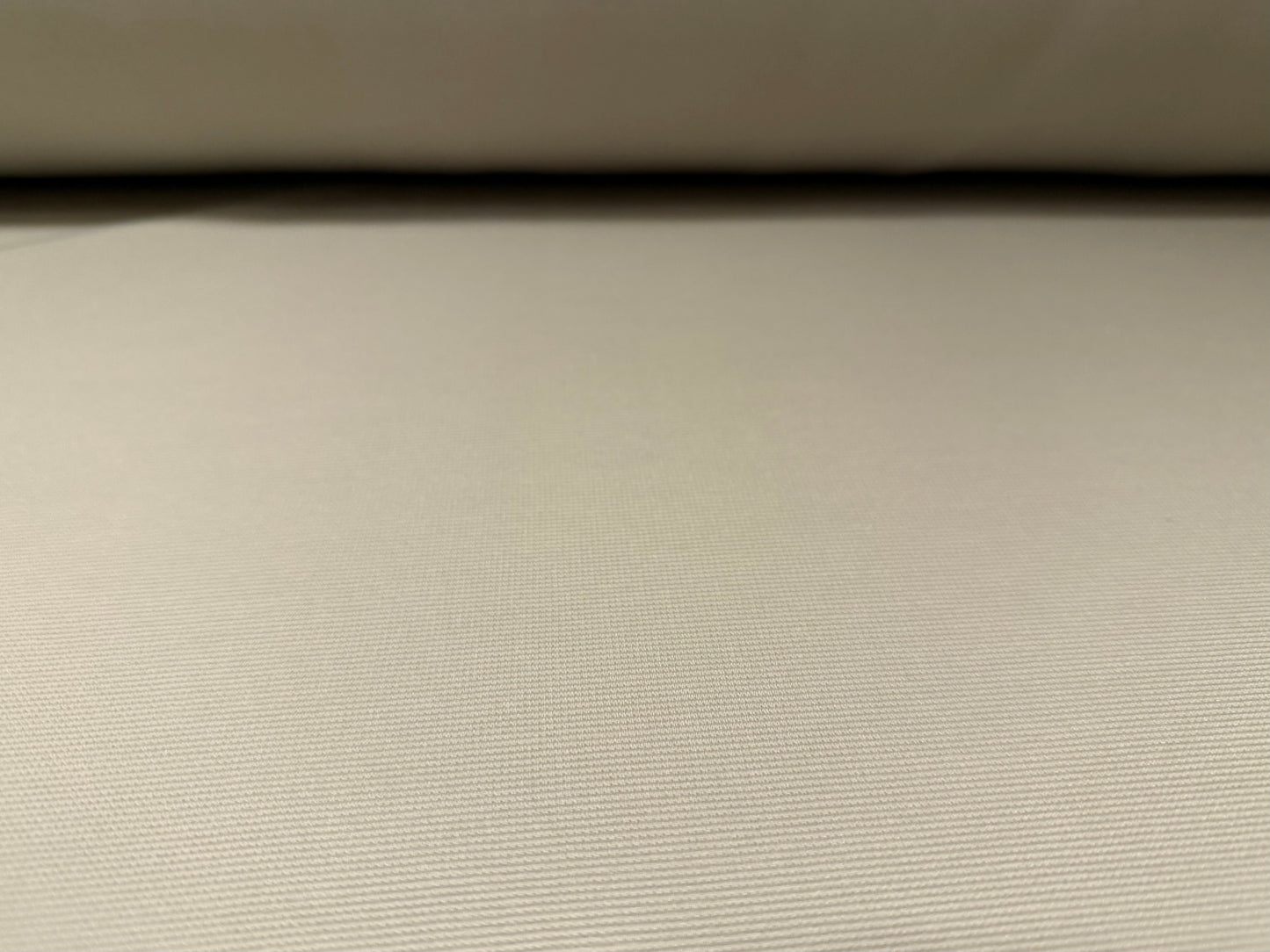 Fine ottoman rib stretch double jersey fabric , per metre - plain - limestone