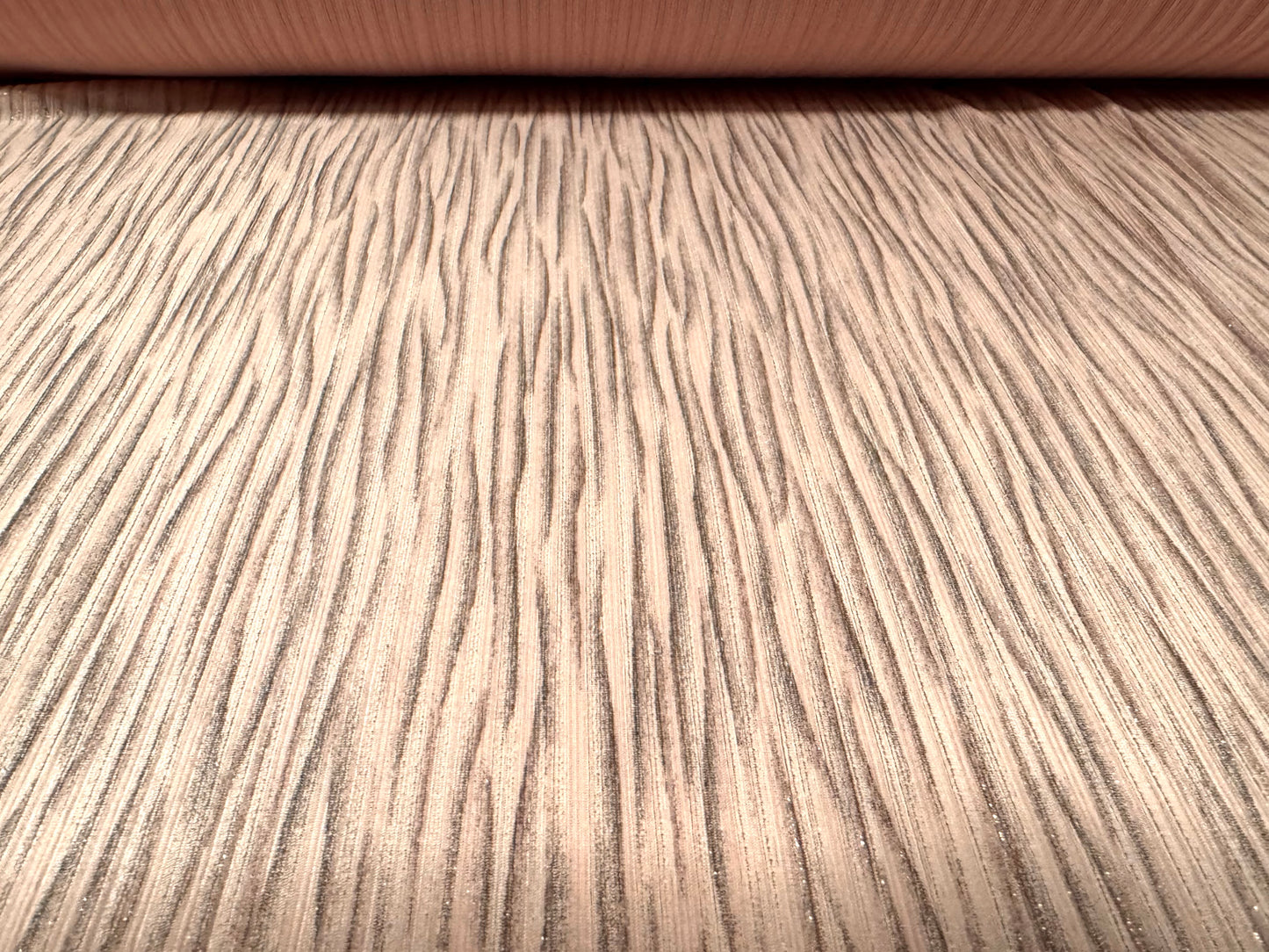 Metallic stretch spandex ribbed jersey fabric, per metre - animal stripe - pink & gold lurex