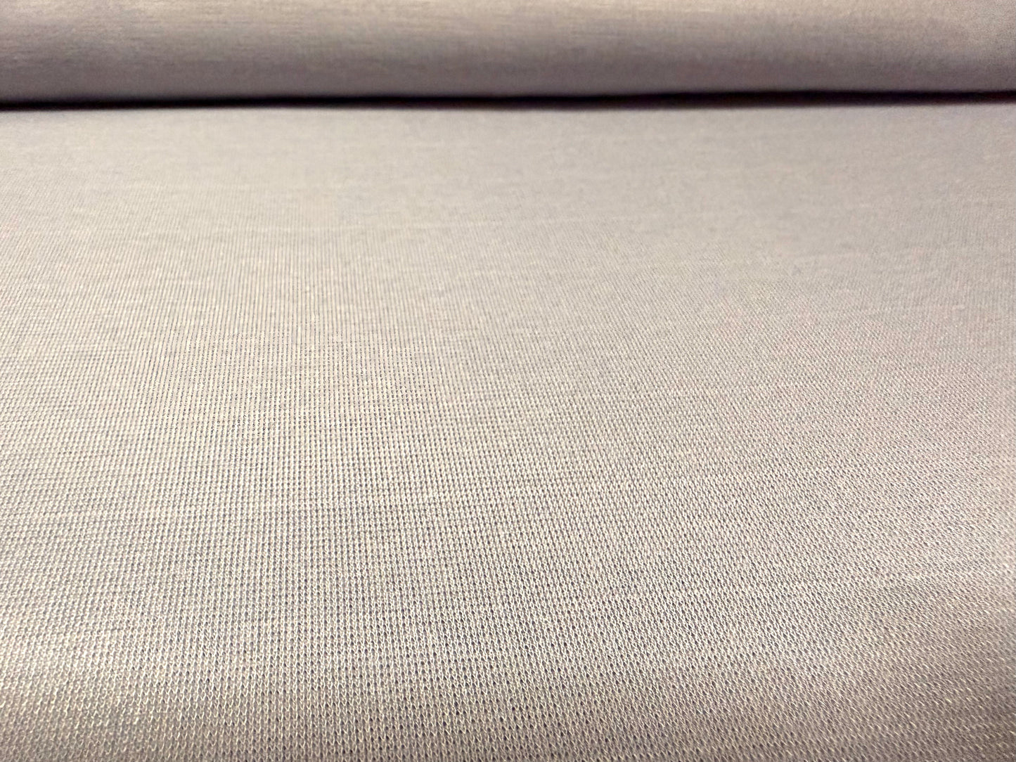Ponte Roma stretch spandex double jersey fabric, per metre - plain - lavender grey