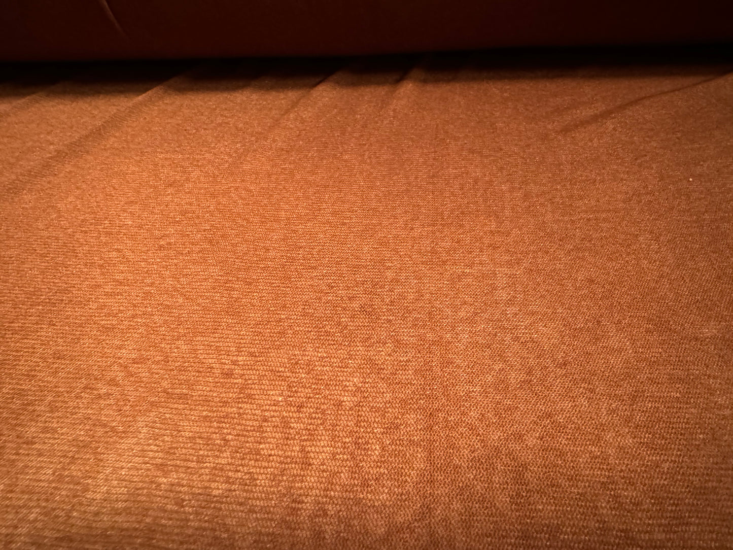 Power mesh net stretch spandex fabric, per metre - melange - rust