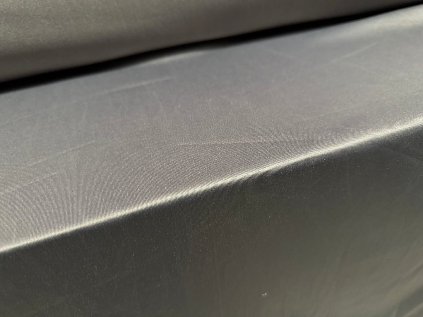 Ciré wet look coated stretch spandex jersey fabric, per metre - plain - grey