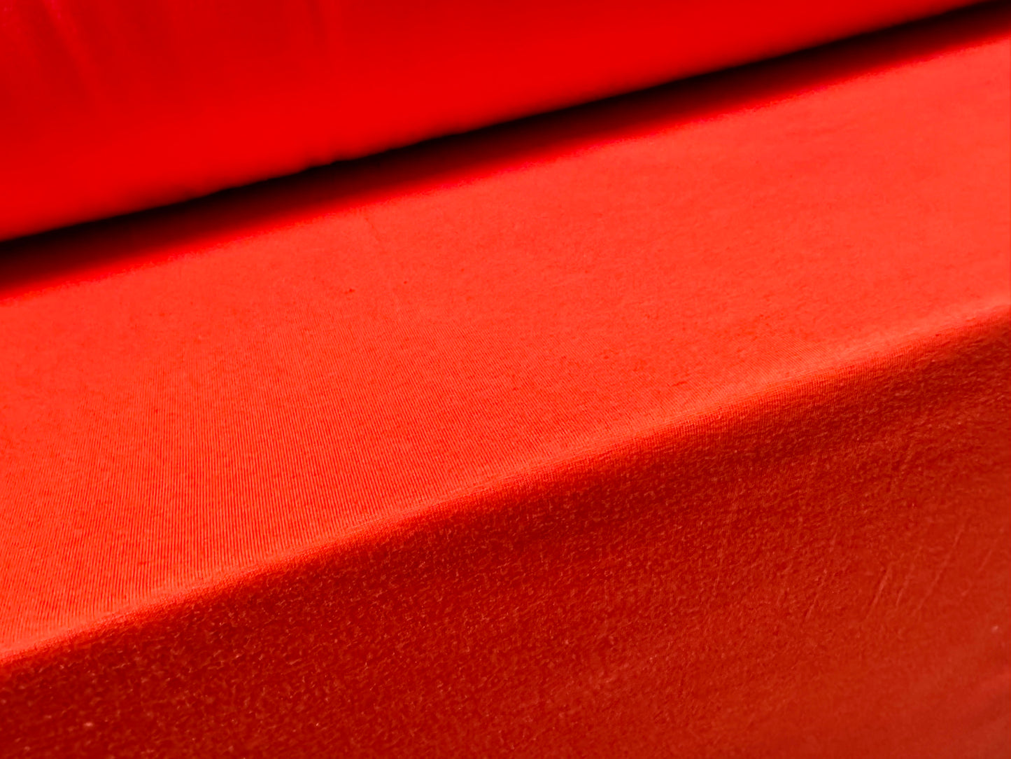 Cotton spandex stretch single jersey fabric, per metre - plain - hot orange