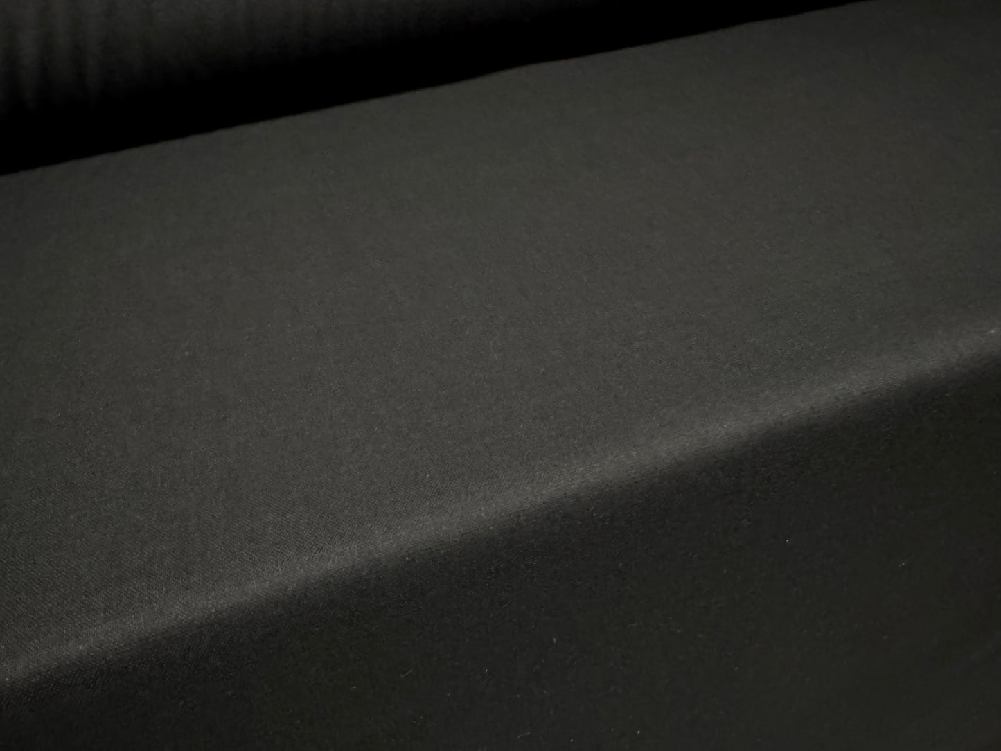 Cotton iron on fusible interfacing fabric, per metre - black