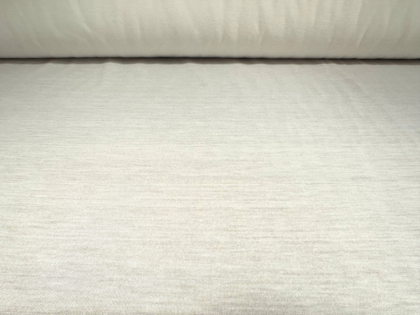 Soft handle single jersey fabric, per metre - plain - white