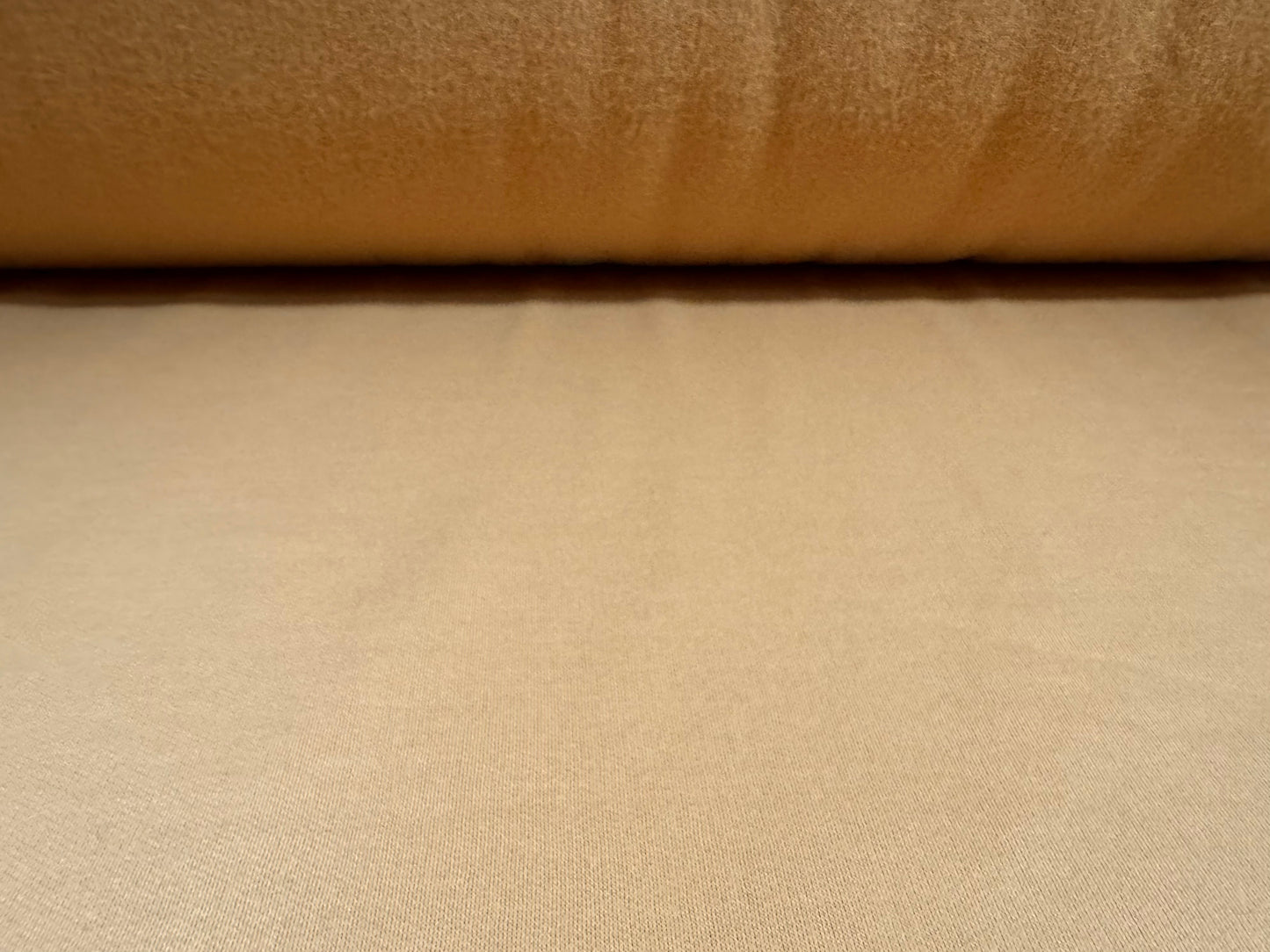 Sweatshirt fleece fabric, per metre - Plain - stone