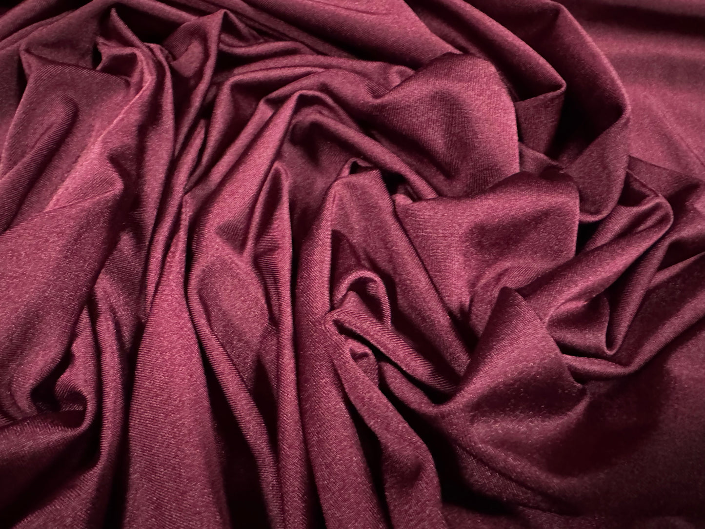 Swimwear stretch spandex jersey fabric, per metre - plain - plum