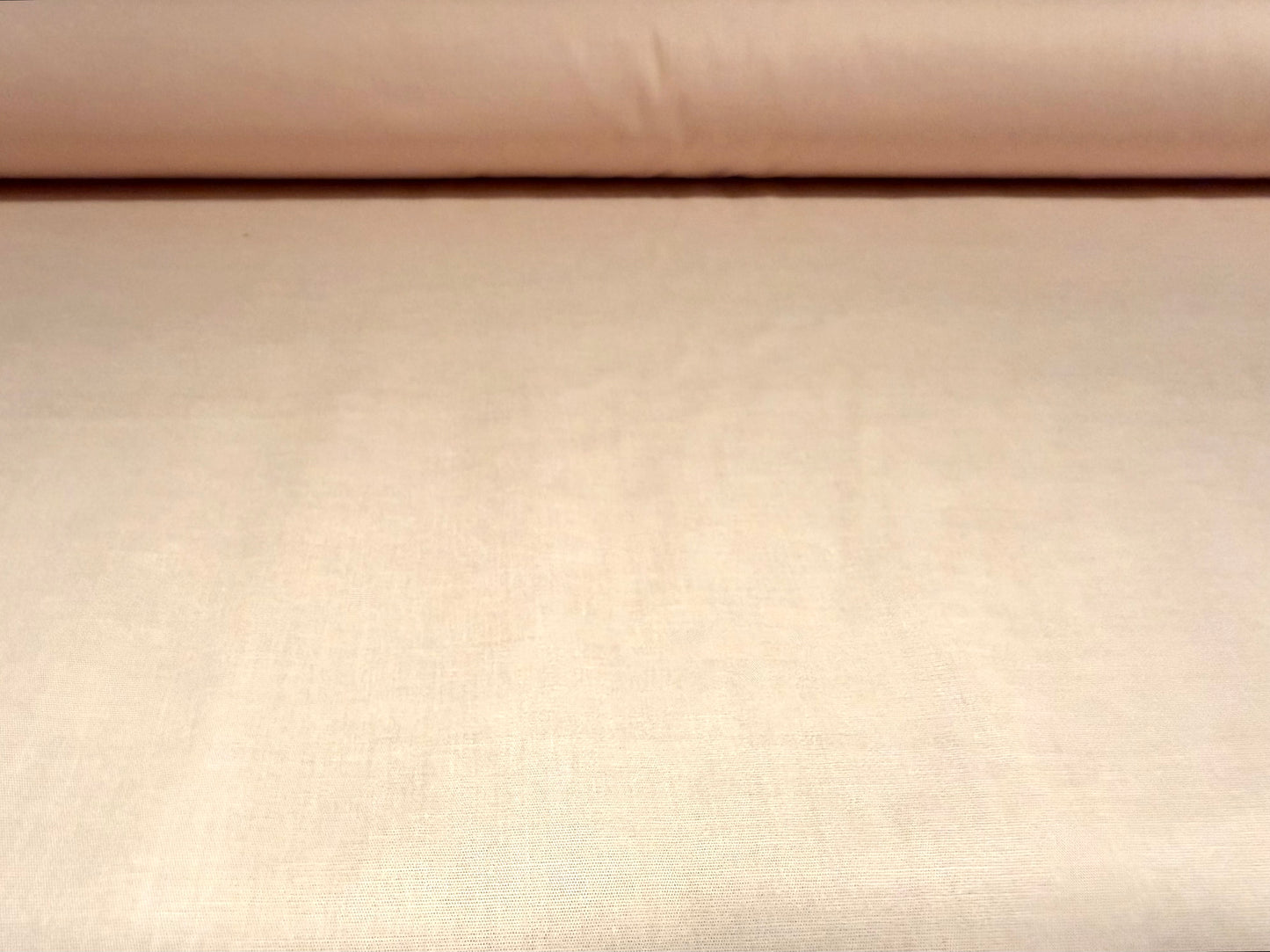 Stretch cotton poplin woven blouse shirt dress fabric, per metre - plain - pale pink