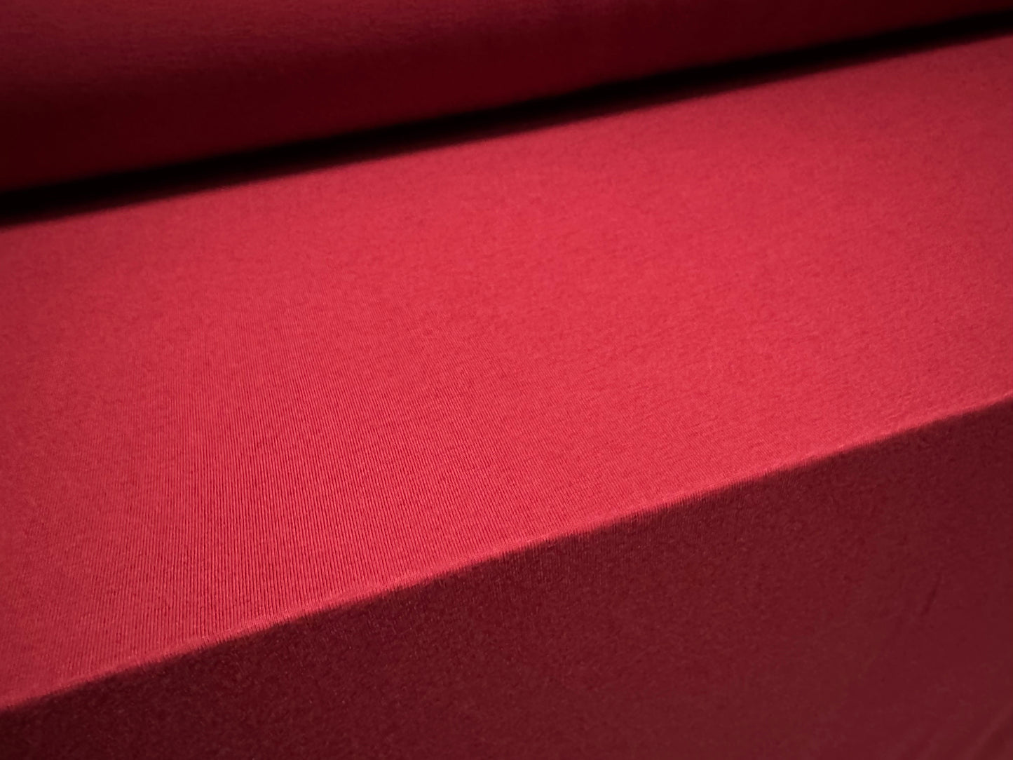 Viscose spandex stretch single jersey fabric, per metre - plain - winter red