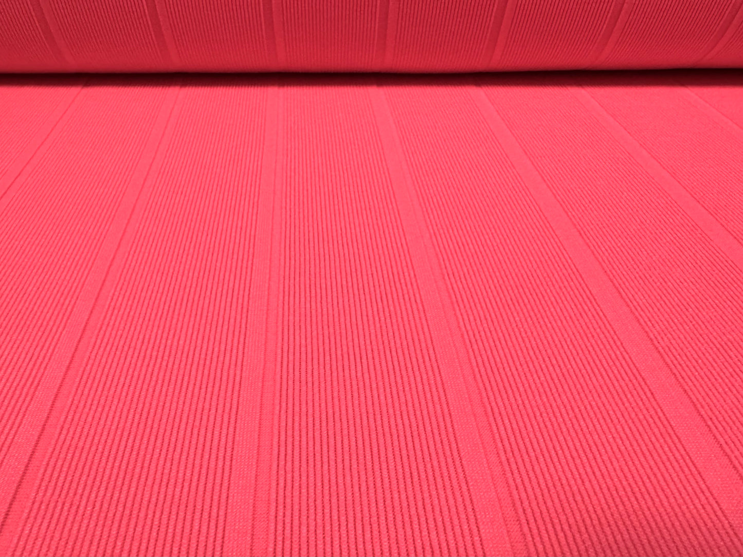 Bandage rib stretch spandex bodycon jersey fabric, per metre - plain - fluorescent pink