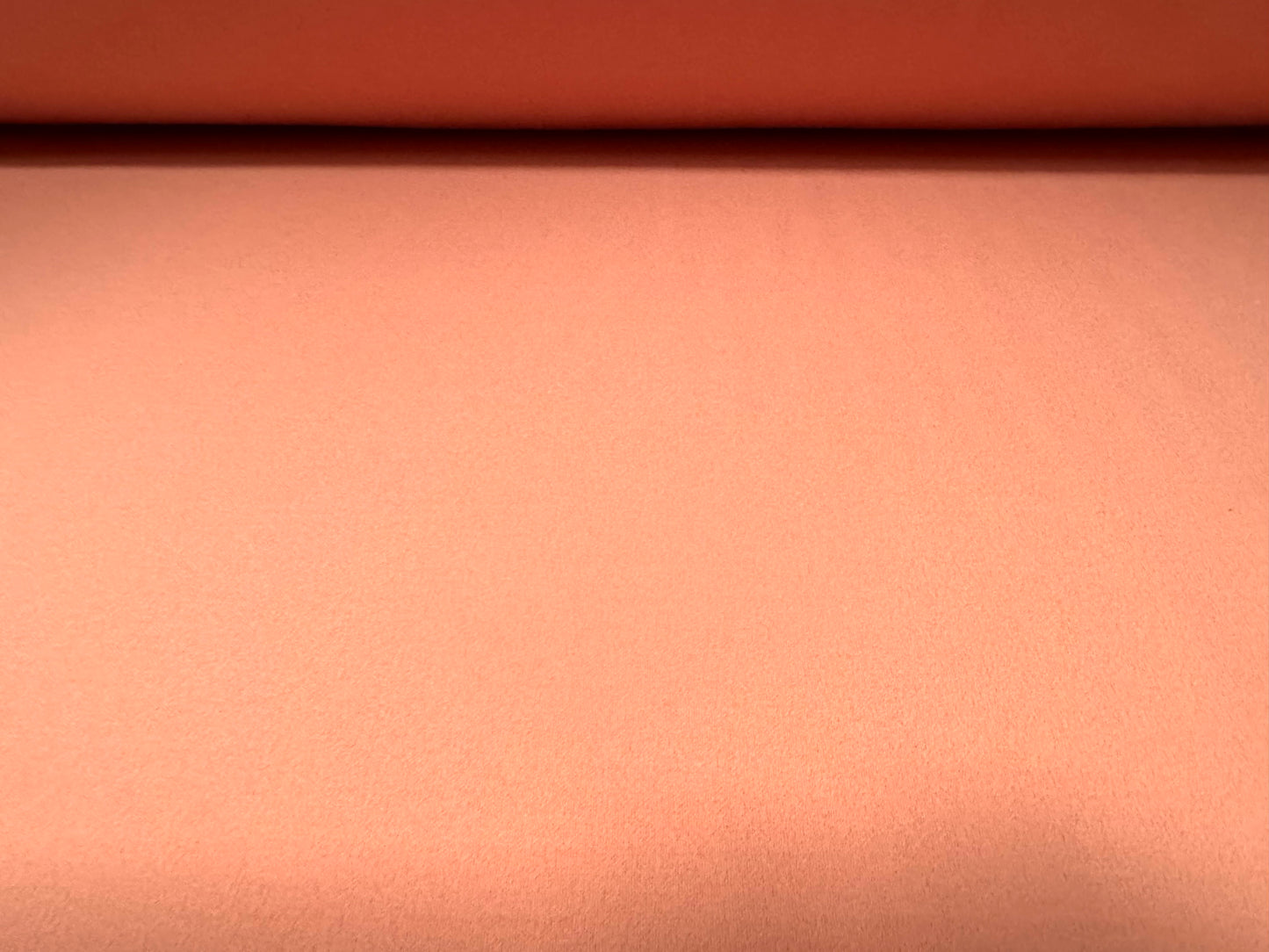 Scuba crepe stretch spandex double jersey fabric, per metre - plain - peach pink