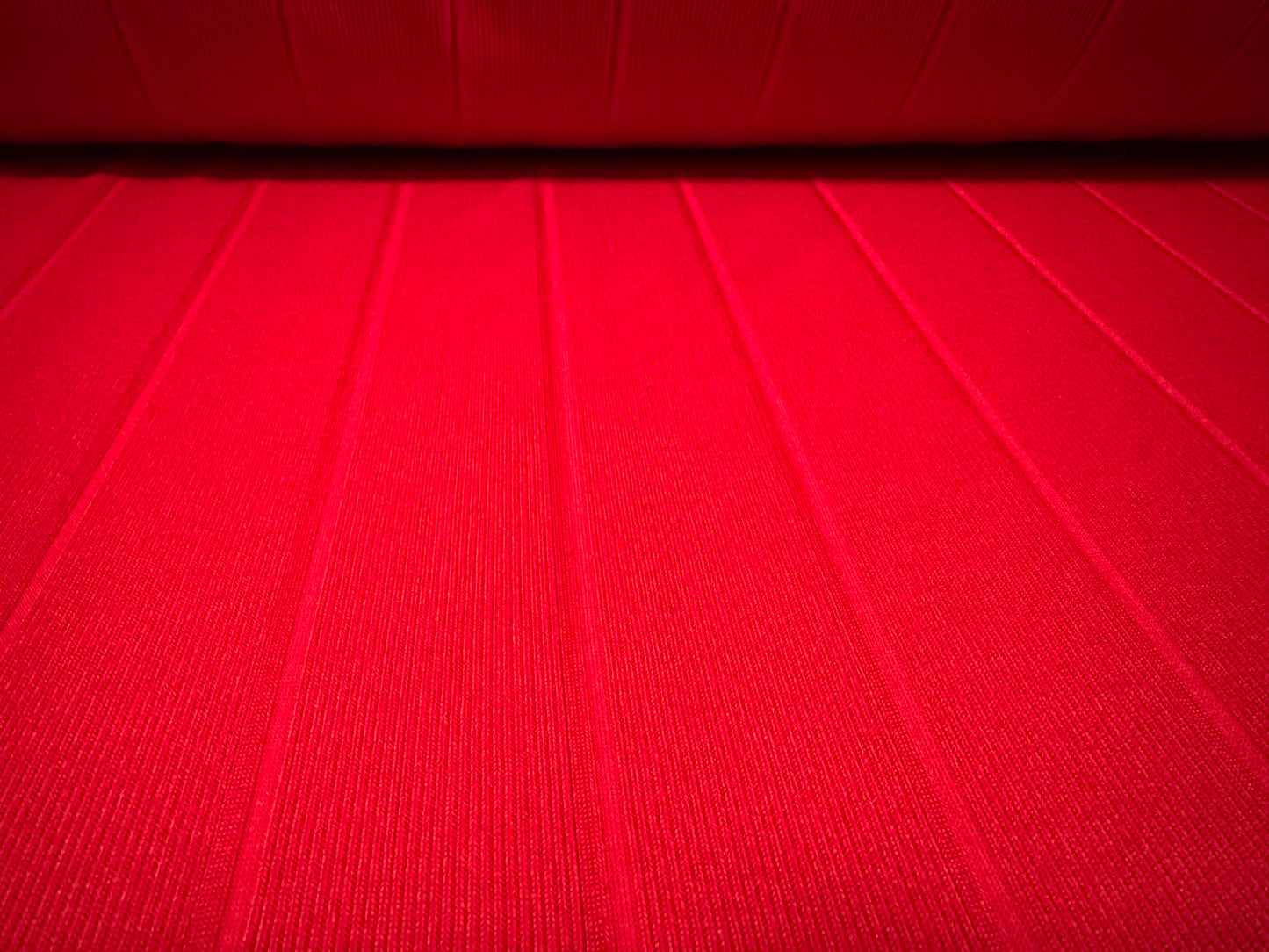 Bandage rib stretch spandex bodycon jersey fabric, per metre - plain - bright red
