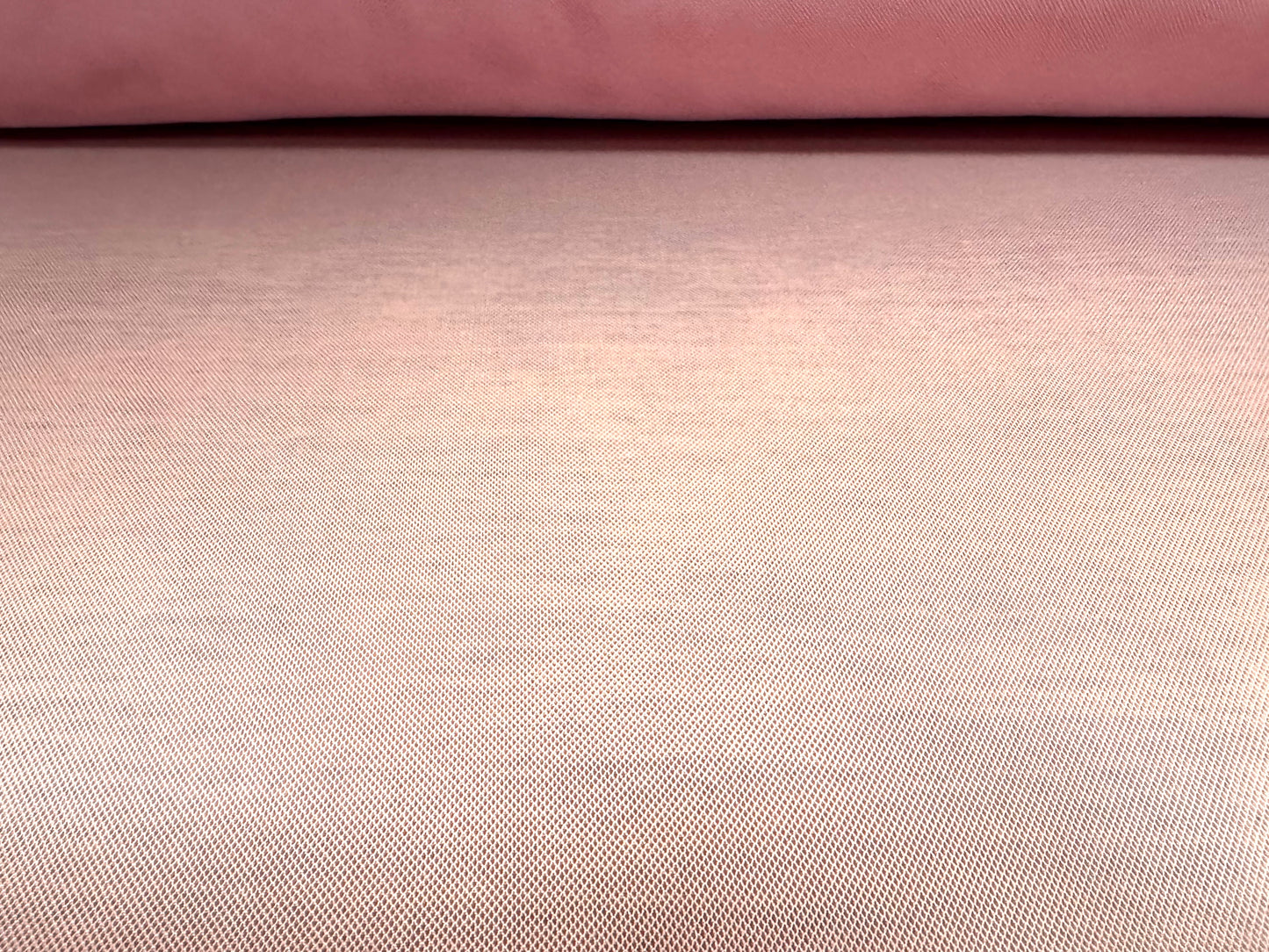 Power mesh net stretch spandex fabric, per metre - plain - baby pink