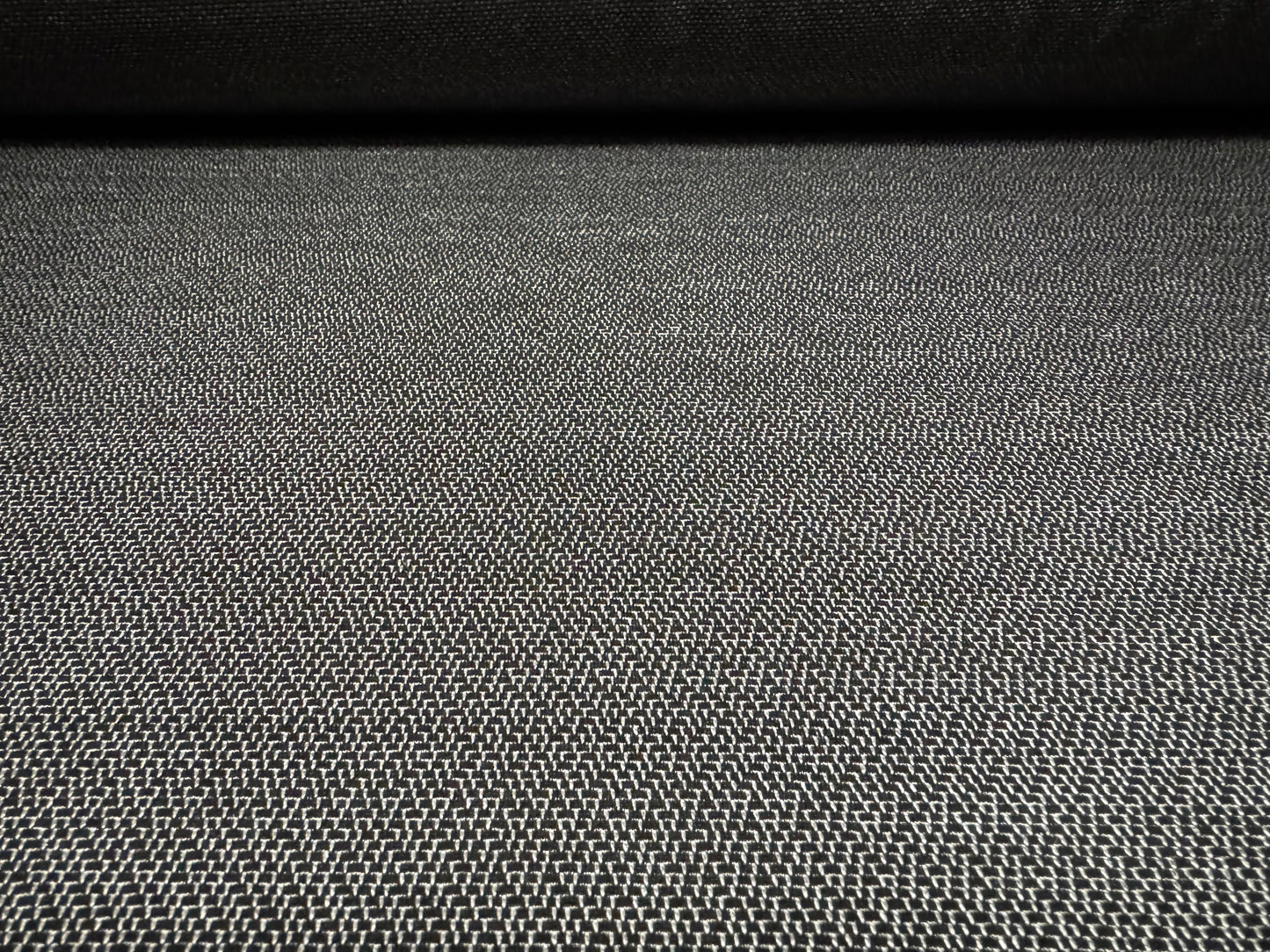 Stretch spandex single Jersey fabric, per metre - micro chevron - silver grey
