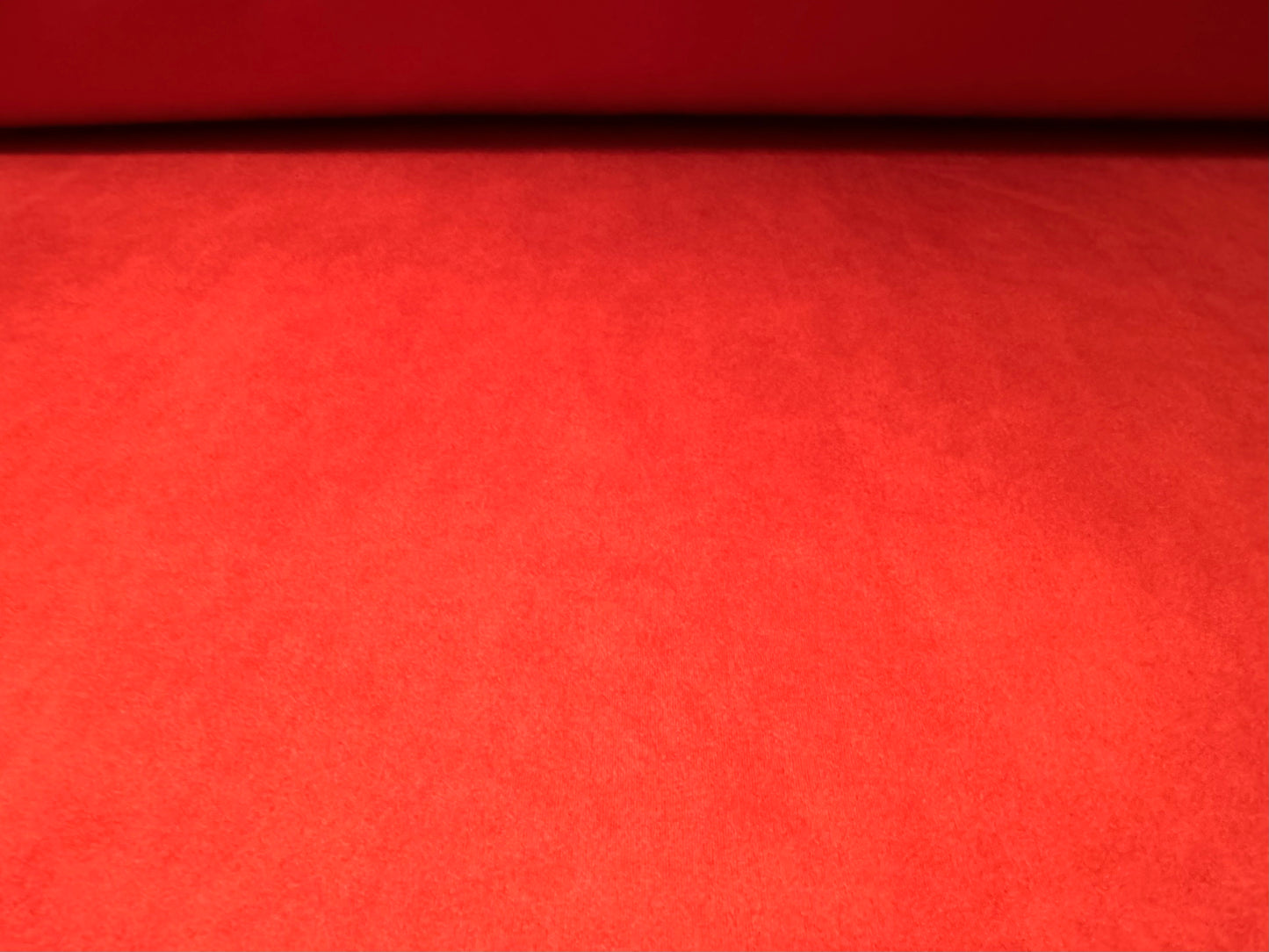 Scuba suede stretch spandex double jersey dress fabric, per metre - plain - cayenne