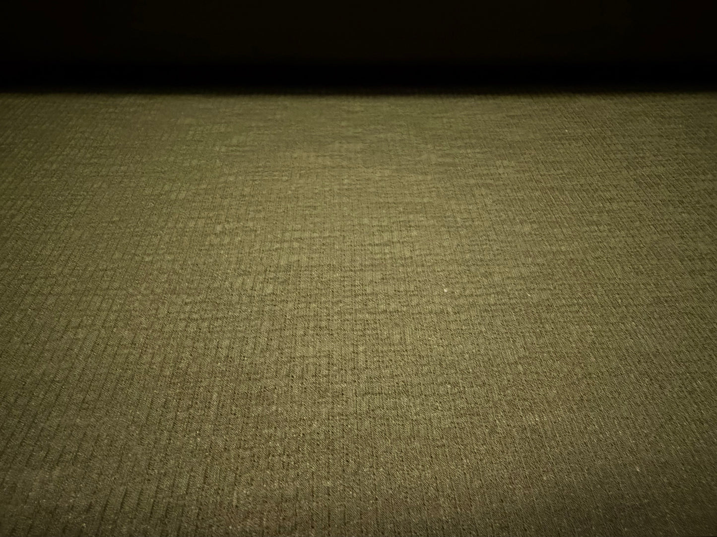 Thick & thin rib stretch spandex single jersey fashion fabric, per metre - plain - khaki green