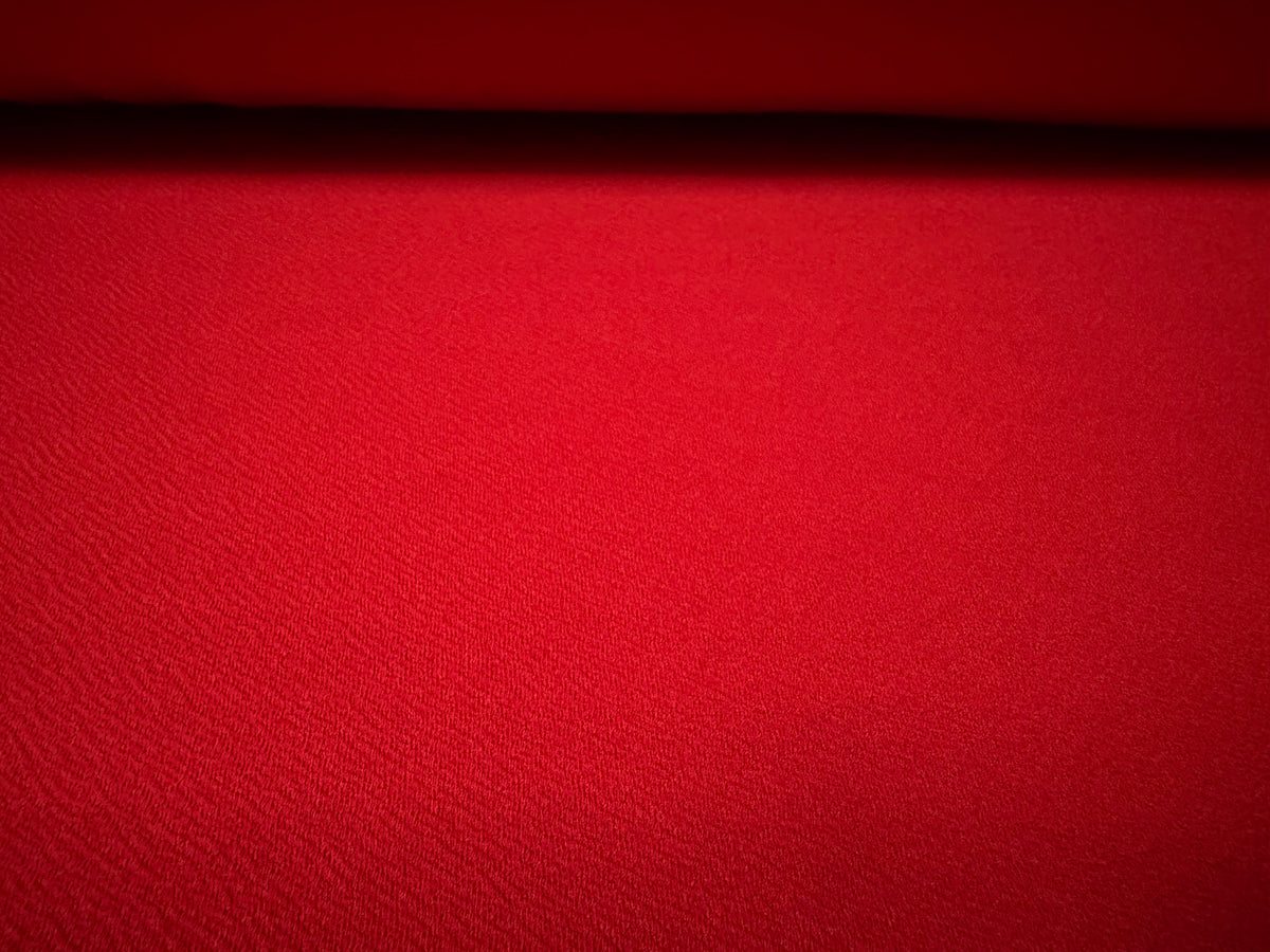 Liverpool textured scuba spandex jersey fabric, per metre - plain - dark red