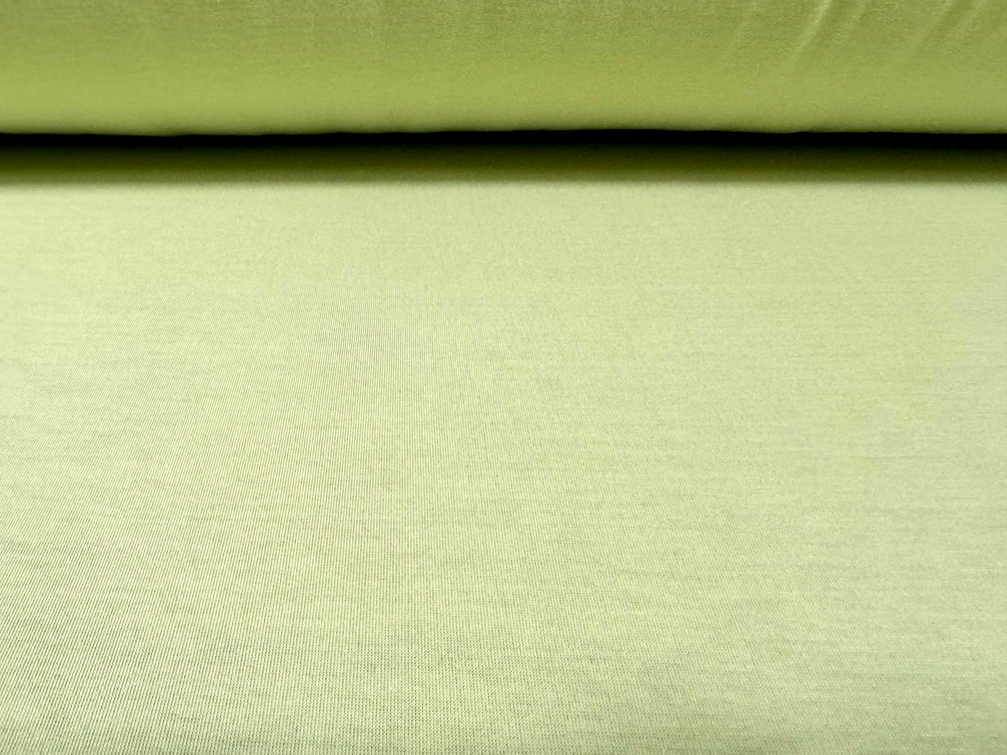 Viscose spandex stretch single jersey fabric, per metre - plain - light green