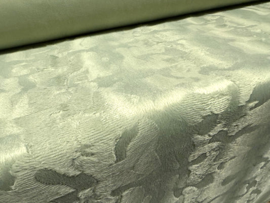 Velboa pony skin faux fur fabric, per metre - sage green