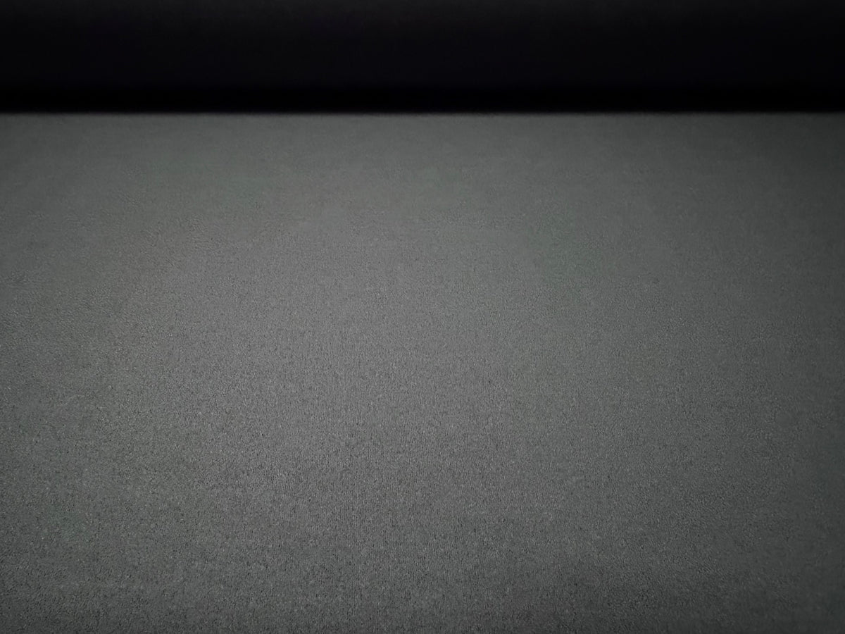 Scuba crepe stretch double jersey fabric, per metre - plain - Pewter grey