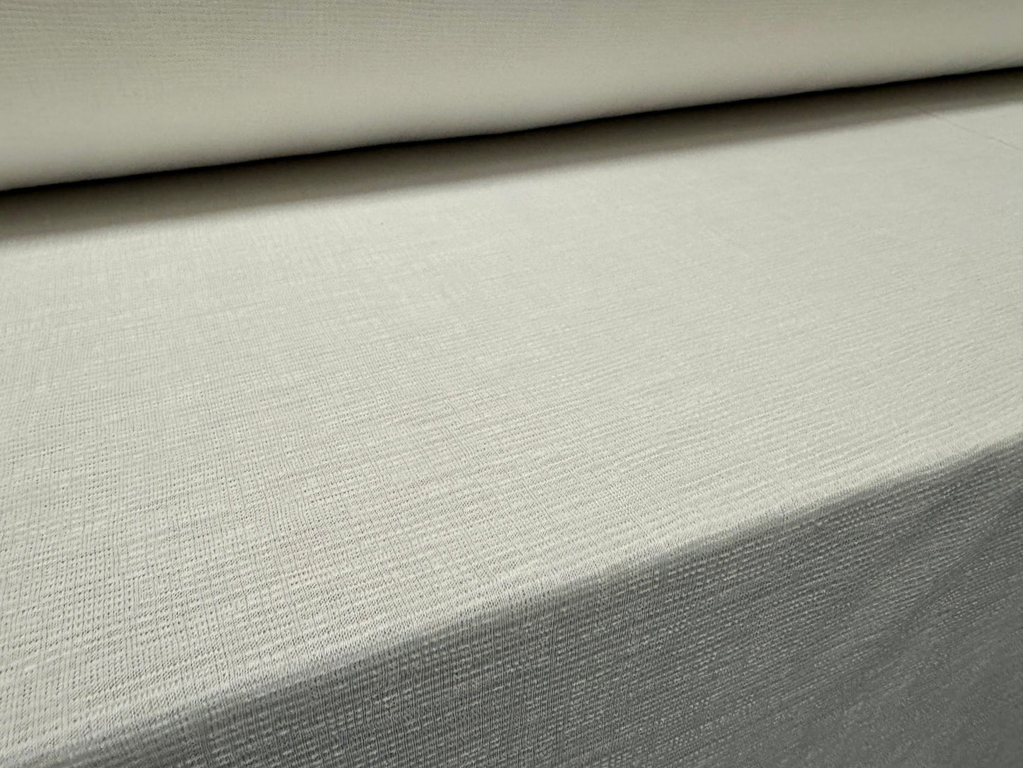 Stretch spandex cheesecloth double jersey fabric, per metre - plain - ivory