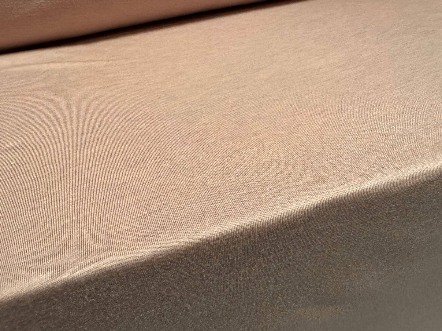 Lightweight viscose single jersey fabric, per metre - plain - nude pink