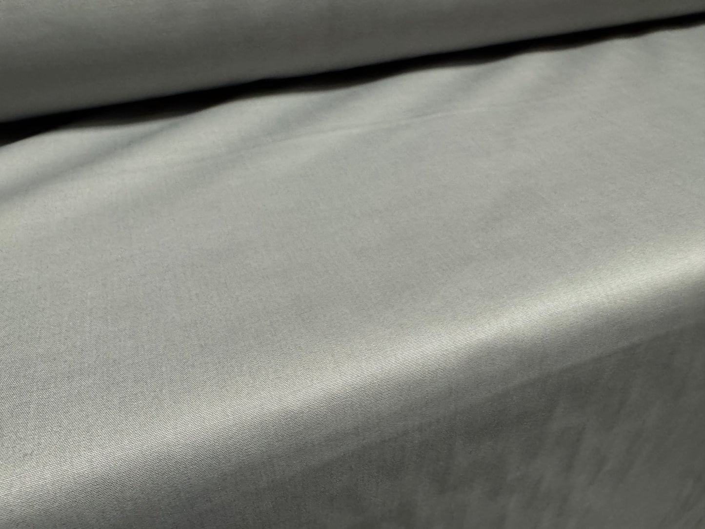Plain weave cotton blend fabric, per metre - grey
