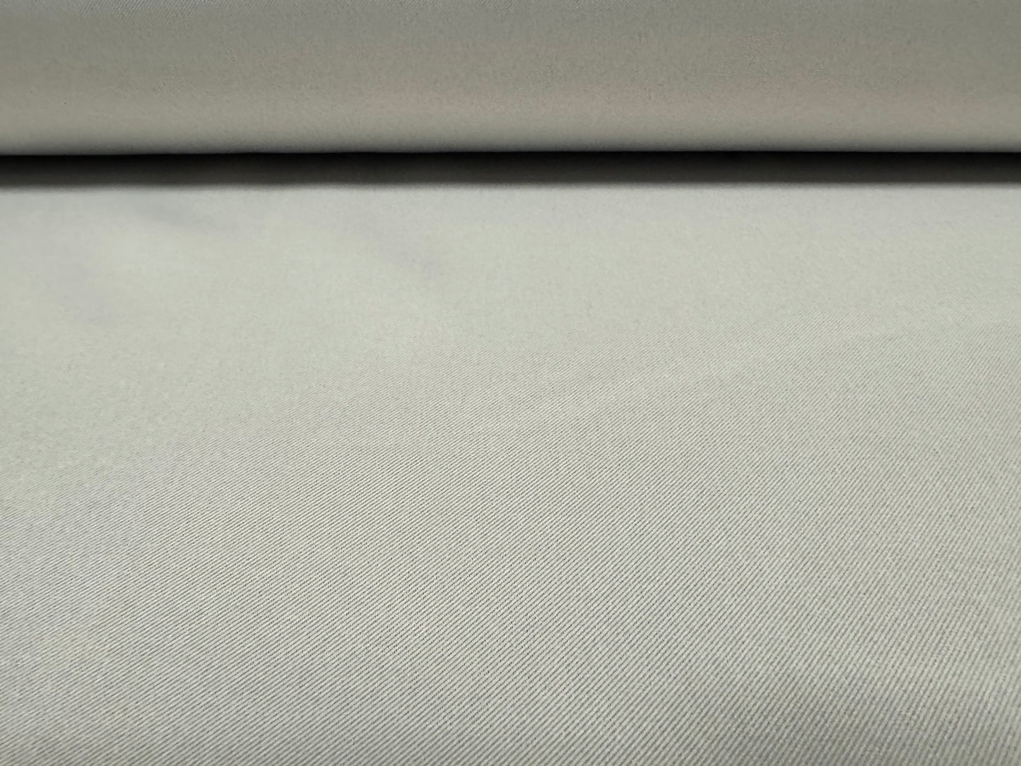 Woven sateen fabric, per metre - plain - silver