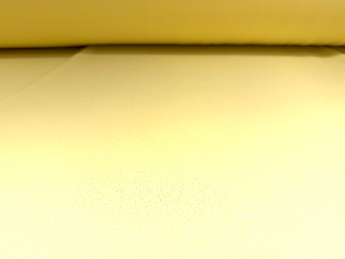 Scuba crepe stretch spandex double jersey fabric, per metre - plain - lemon