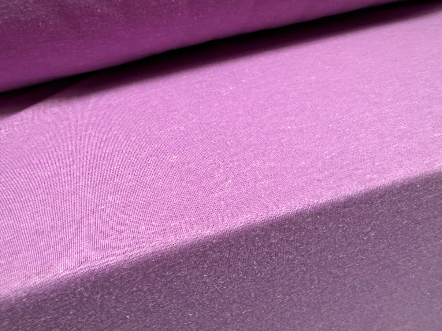 Soft handle single jersey fabric, per metre - slub - lilac