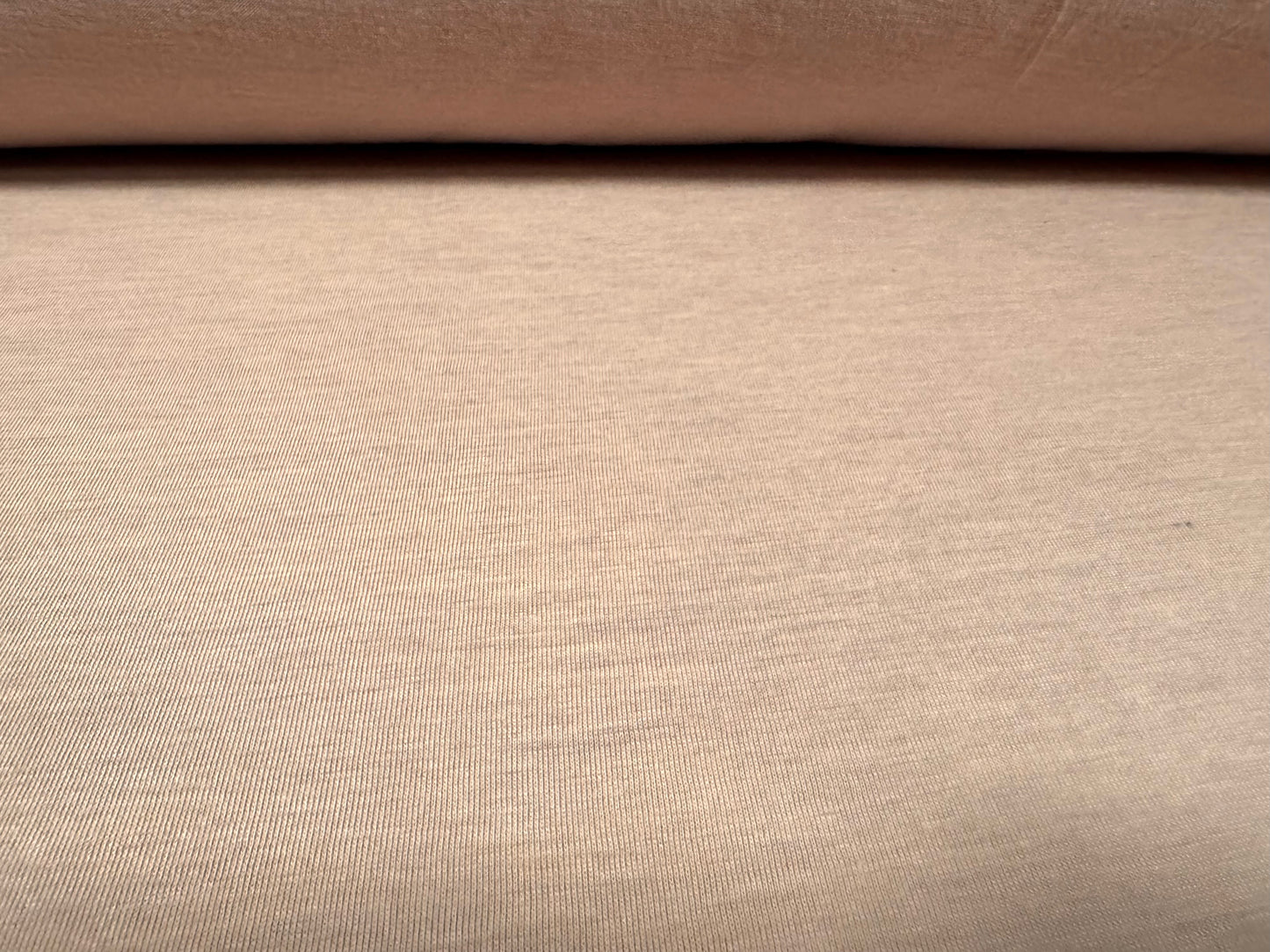 Lightweight viscose single jersey fabric, per metre - plain - nude pink