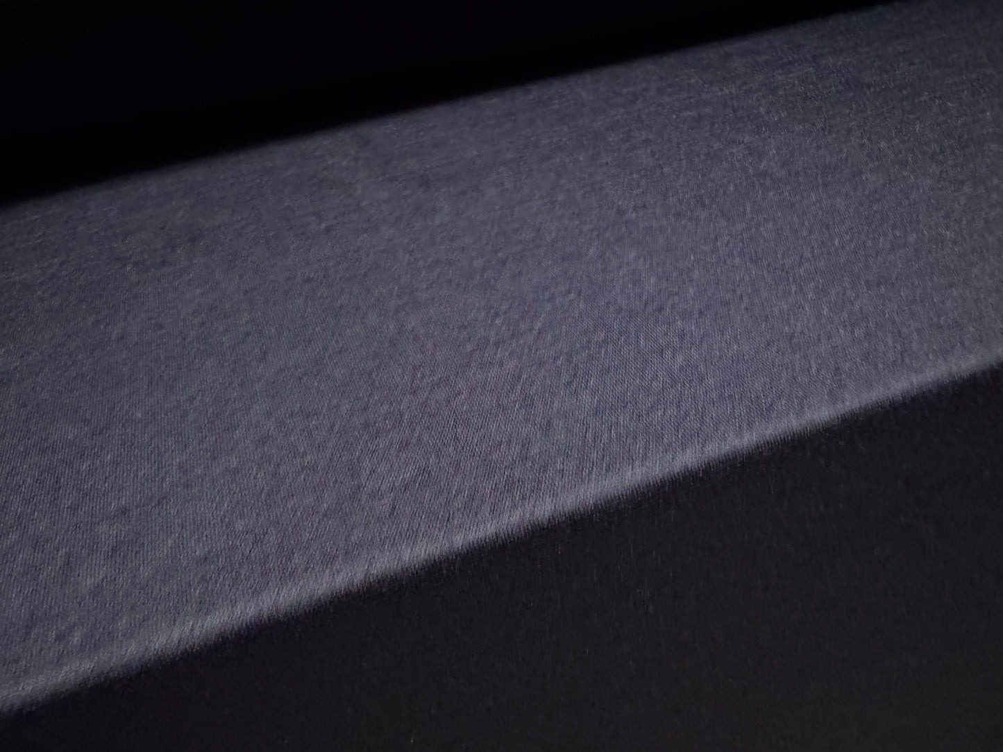 Finely textured stretch spandex single jersey fabric, per metre - plain - navy blue