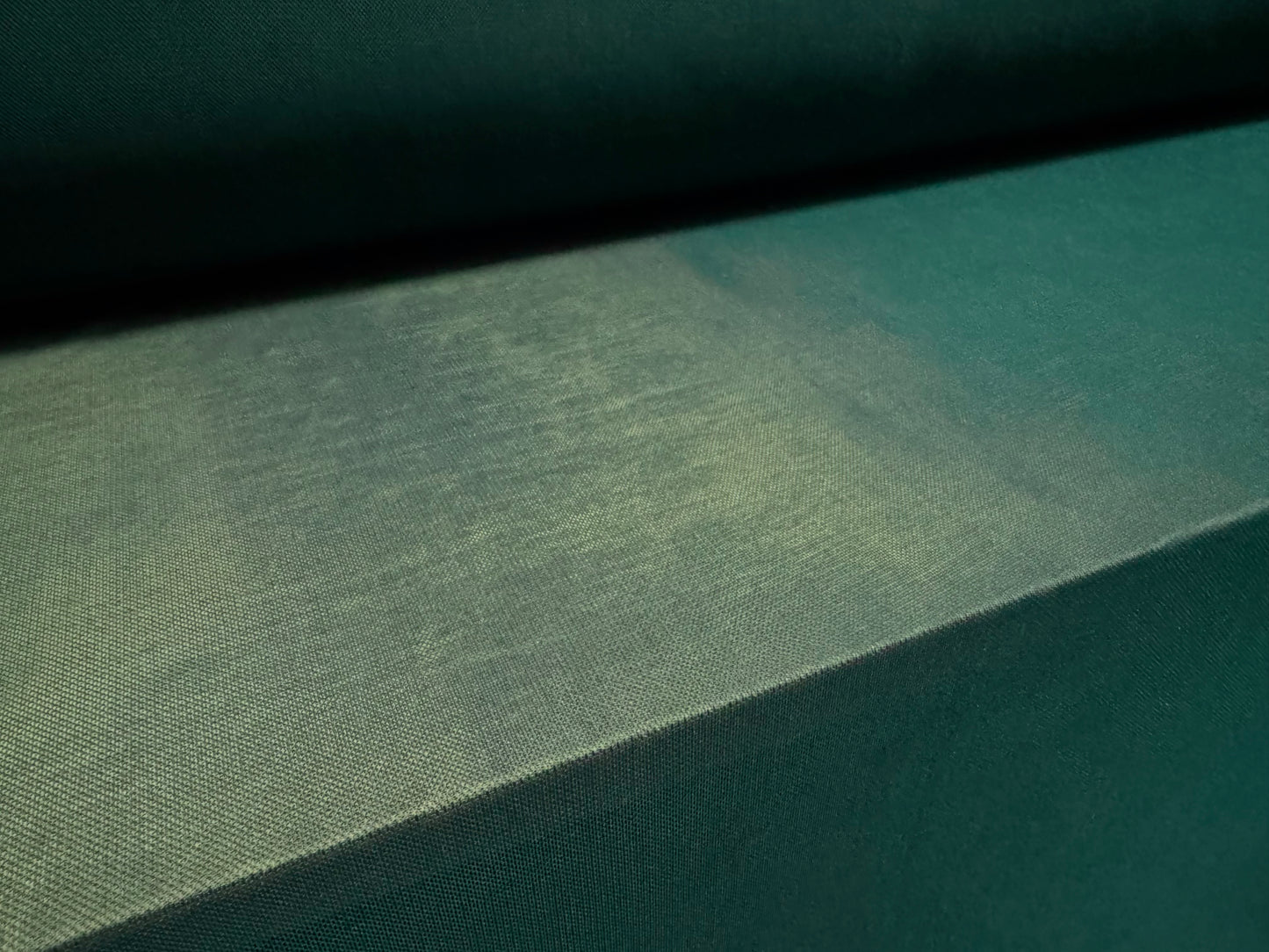 Power mesh net stretch spandex fabric, per metre - plain - forest green