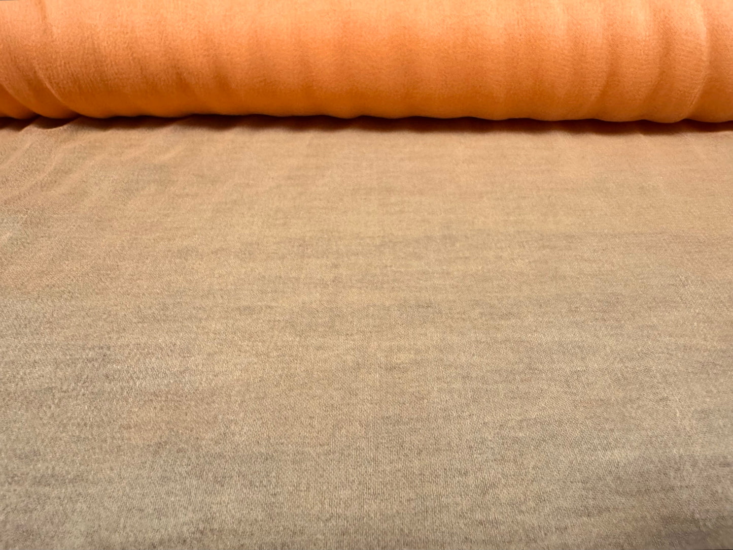 Lightweight rayon chiffon crepe fabric, per metre - plain - peach