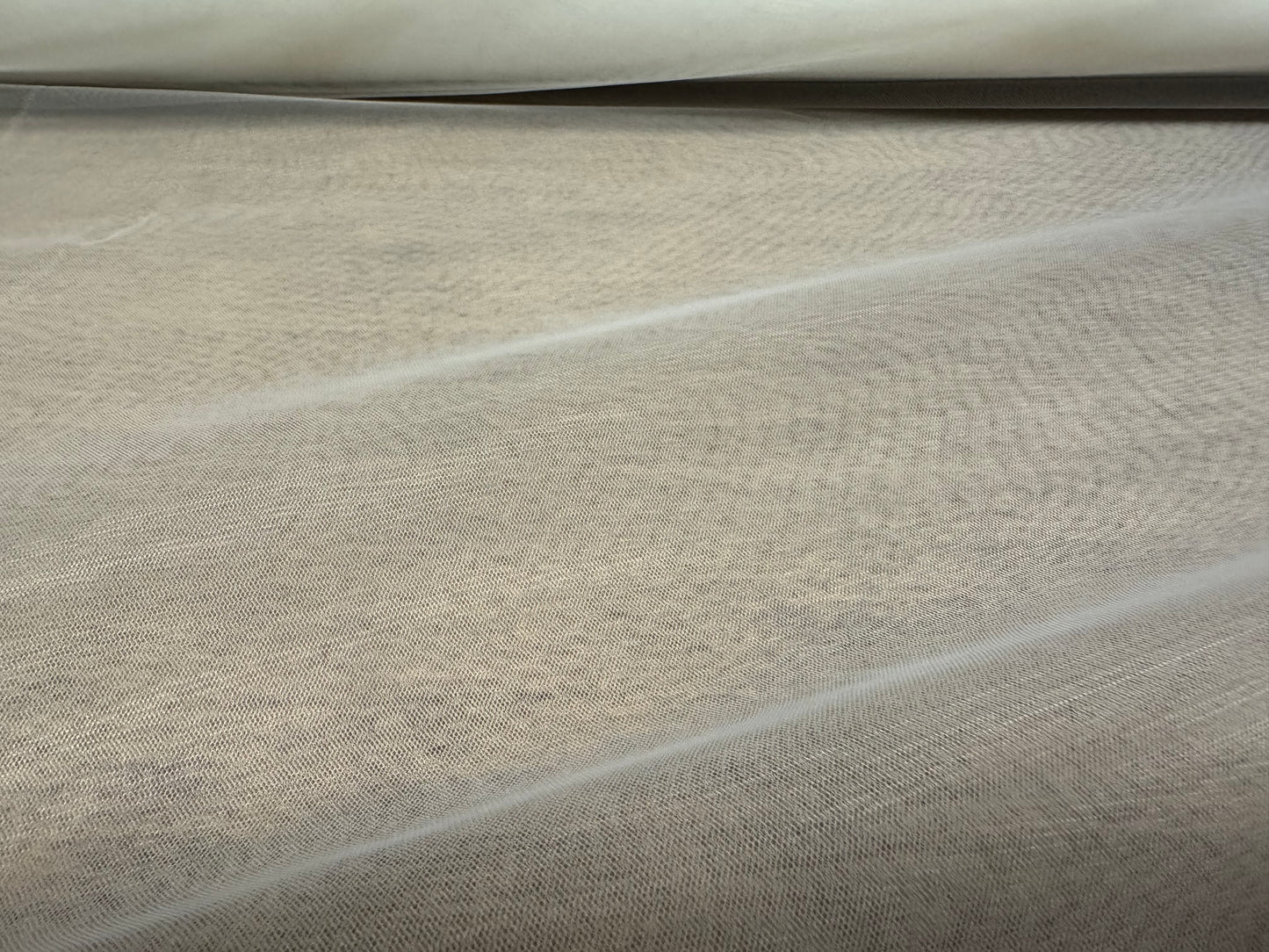Lightweight double width voile fabric, per metre - plain - off white