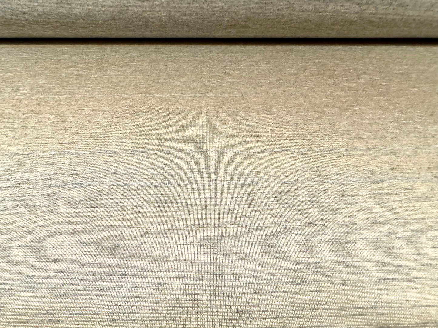 Stretch single jersey fashion fabric, per metre - melange slub - pale gold & grey