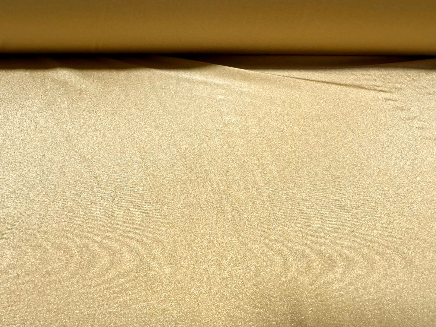 Swimwear stretch spandex jersey fabric, per metre - plain - gold