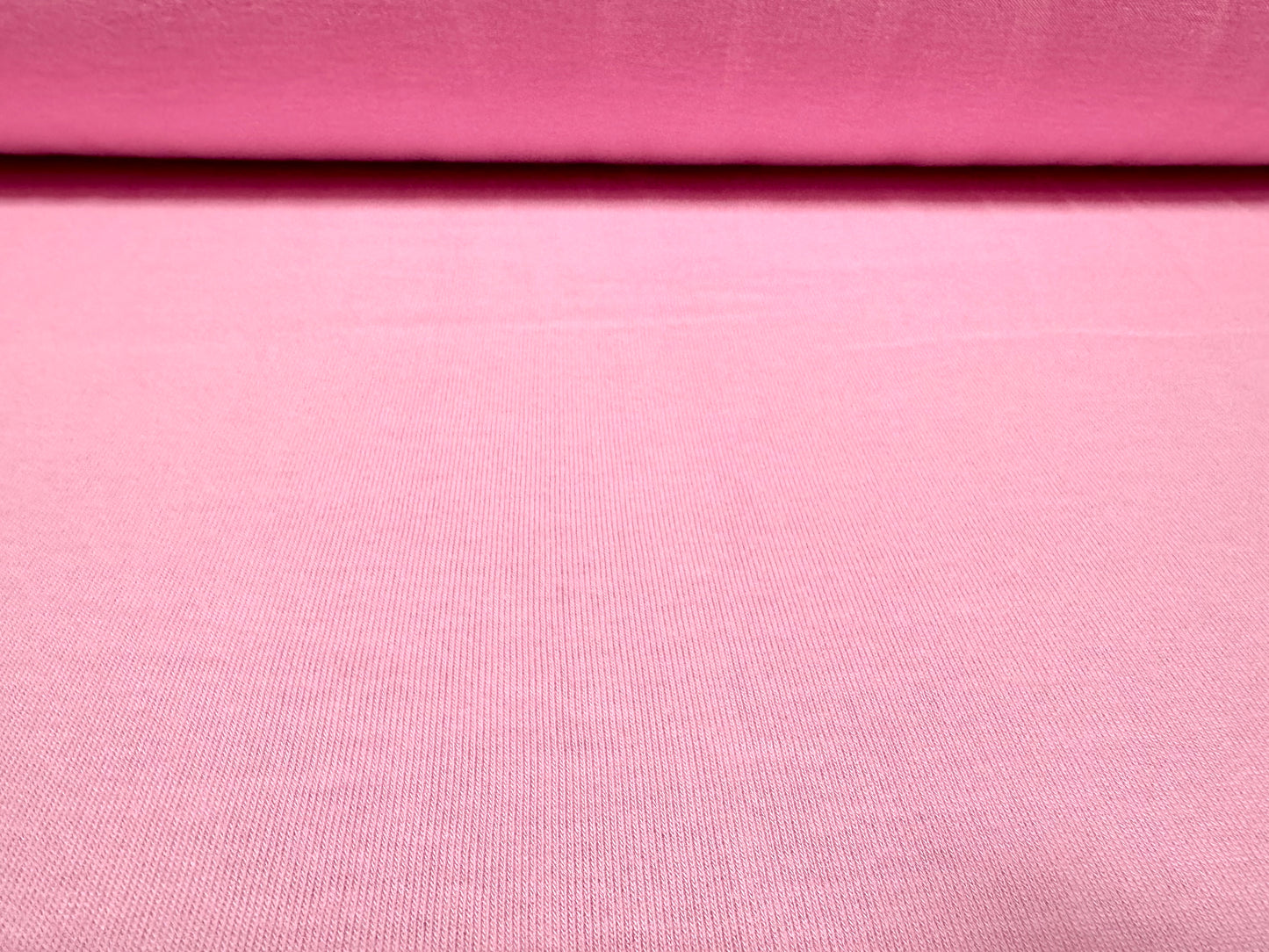 Cotton single jersey fabric, per metre - plain - pink