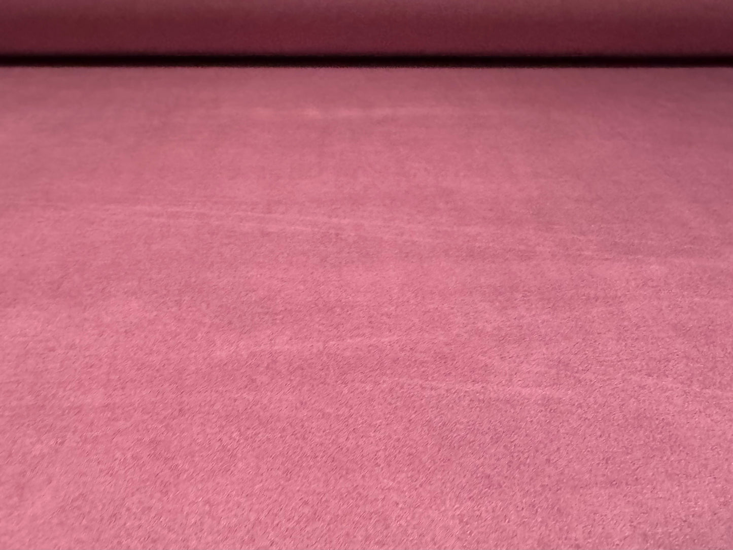 Faux suede stretch spandex jersey fabric, per metre - plain - rouge