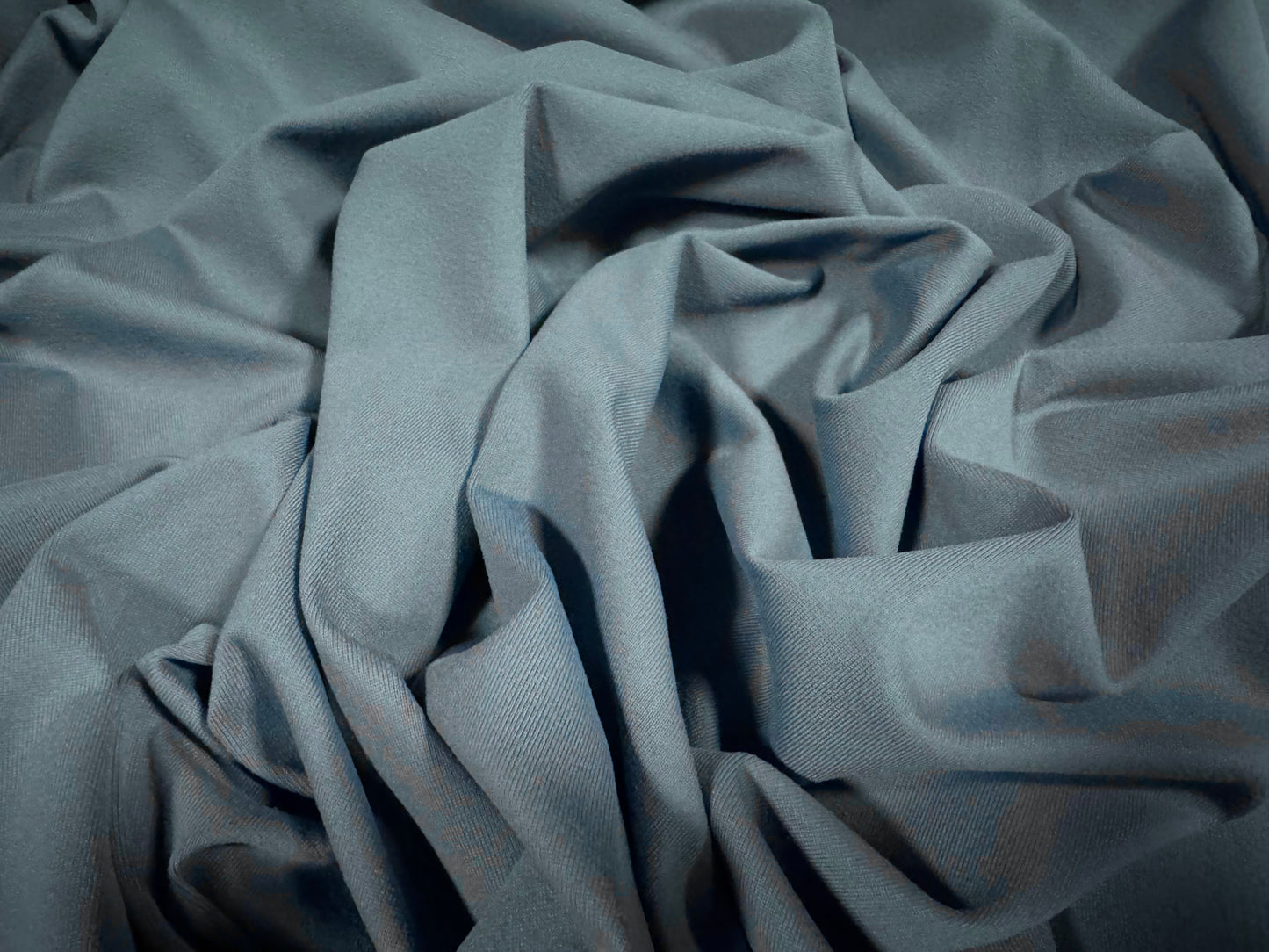 Stretch spandex ITY single jersey fabric, per metre - plain - Air Force Blue