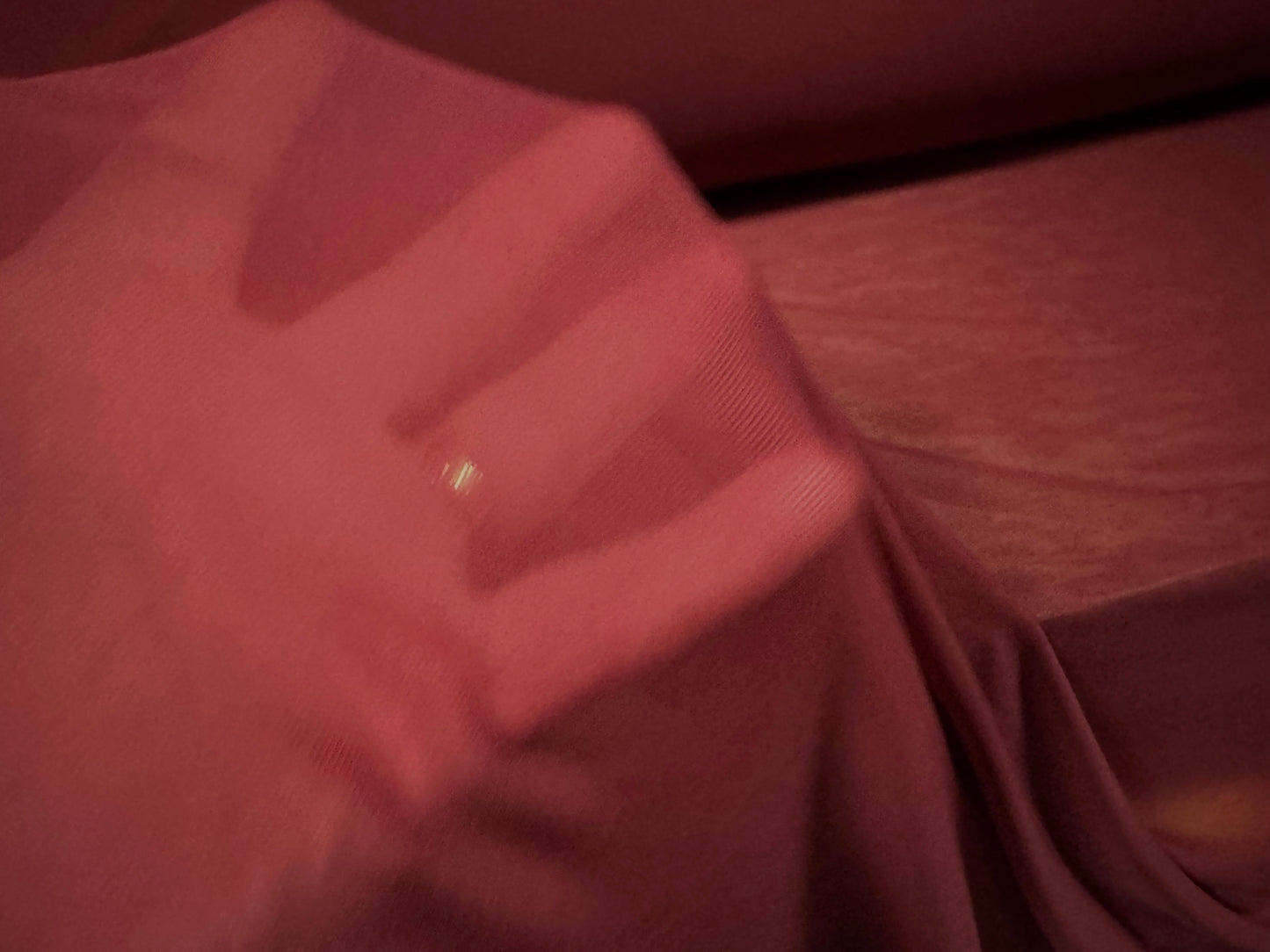 Power mesh net stretch spandex fabric, per metre - plain - loganberry