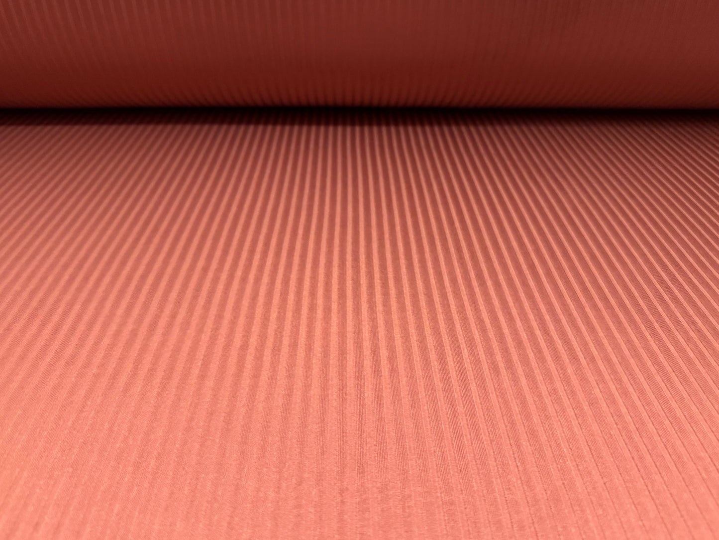 Stretch spandex rib jersey fabric, per metre - plain - old rose pink