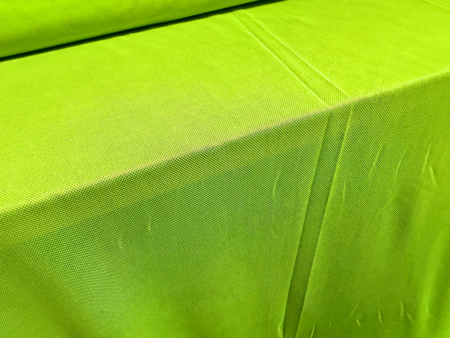 Power mesh net stretch spandex fabric, per metre - plain - fluorescent green