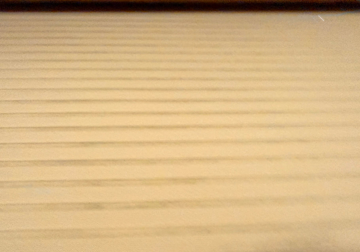 Ottoman rib stretch double jersey fabric , per metre - burnout stripe - biscuit