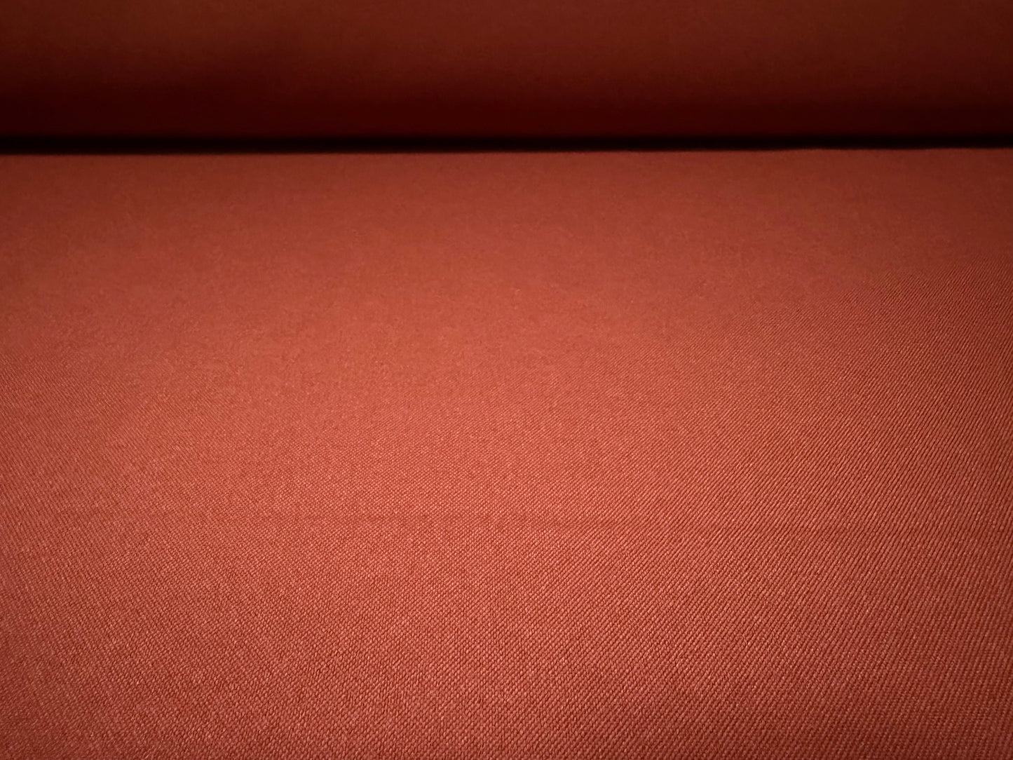 Burlington weave fashion fabric, per metre - plain - smoked paprika
