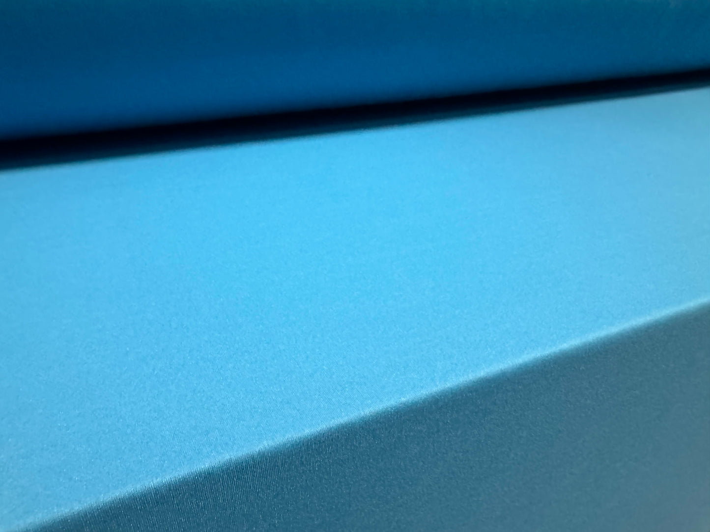 Single jersey mousse fabric, per metre - plain - turquoise blue