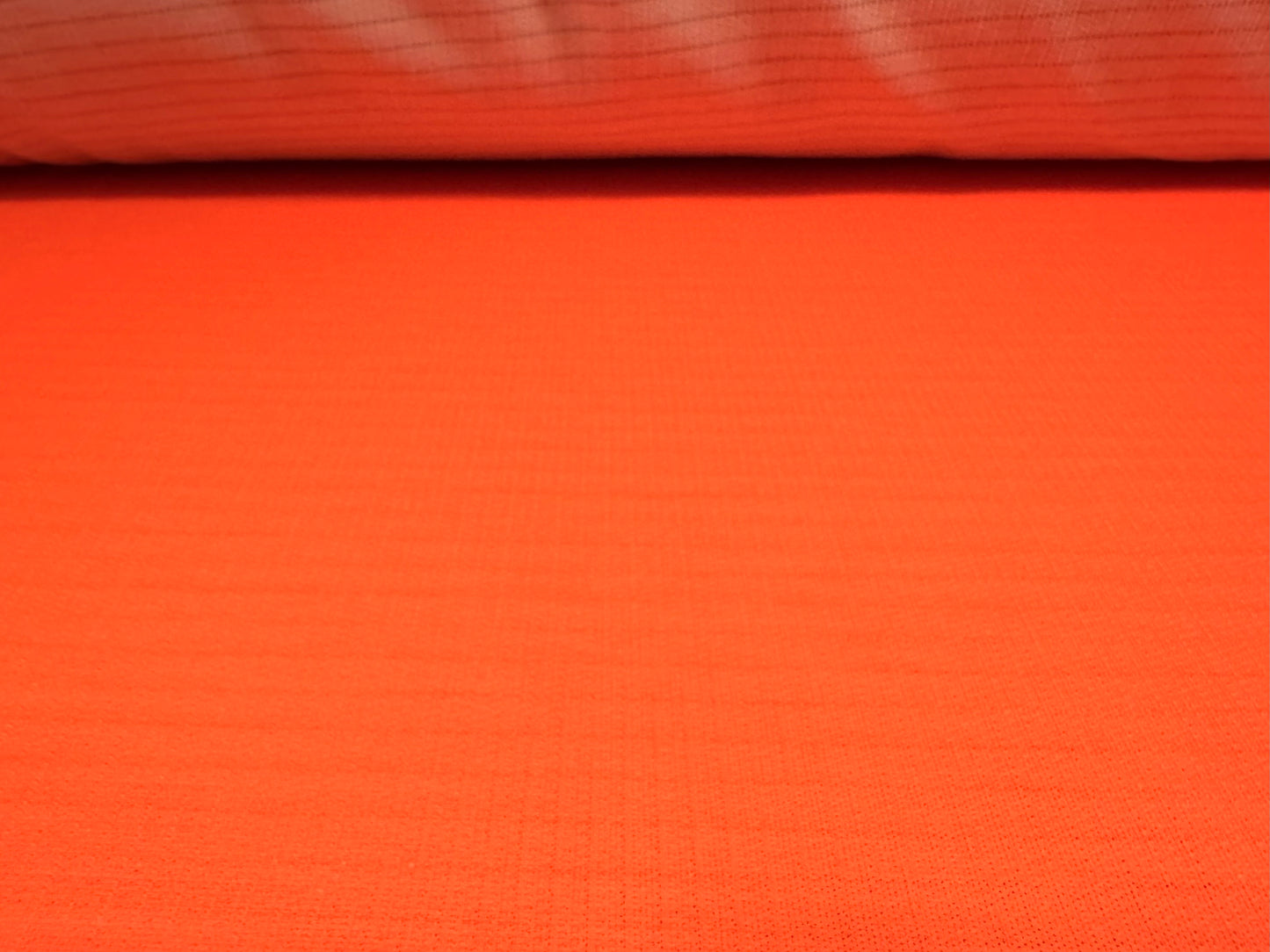 Flame retardant double jersey fabric, per metre - plain - hi vis orange