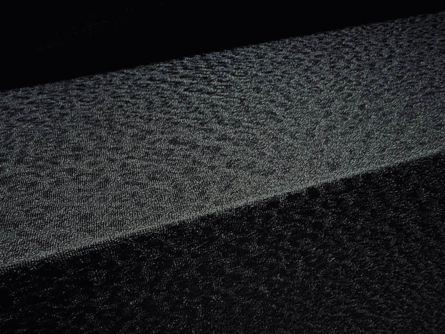 Stretch spandex jacquard jersey fabric - per metre - cheetah design - black